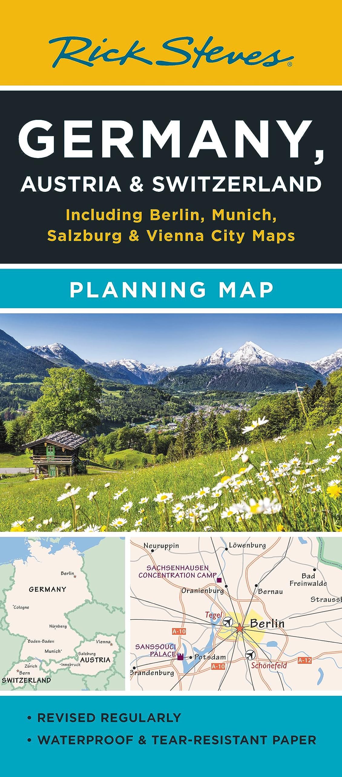 Libro: Rick Steves Germany, Austria & Switzerland Planning Map: Including Berlin, Munich, Salzburg & Vienna City Maps