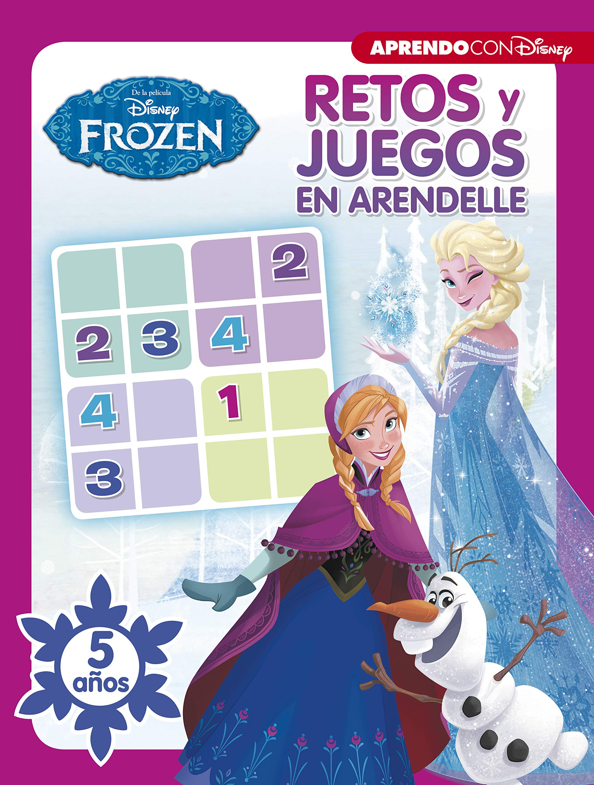 Libro: Frozen. Retos y juegos en Arendelle (5 años) (Disney. Actividades) (Aprendo con Disney)