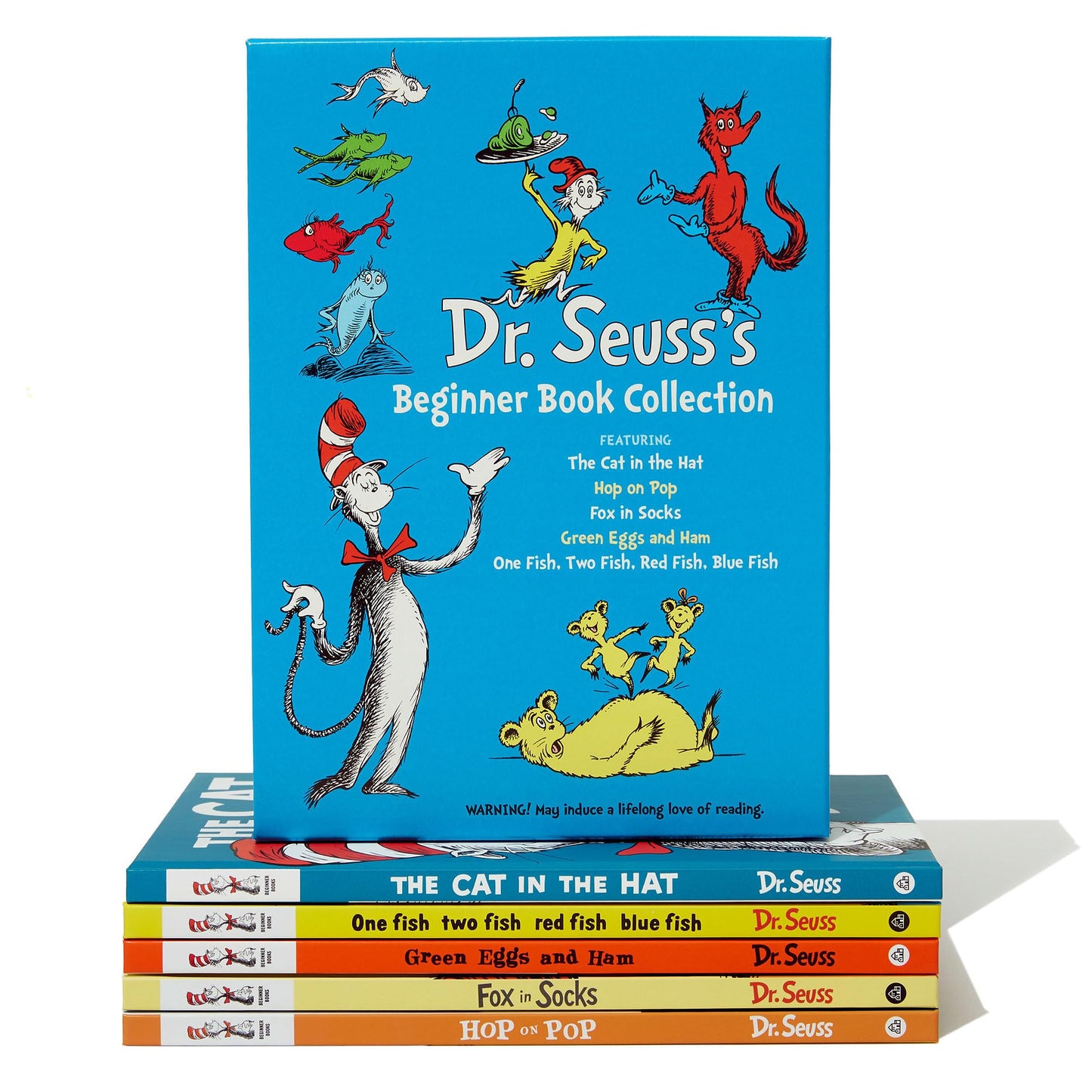 Libro: Dr. Seuss's Beginner Book Boxed Set Collection: The Cat in the Hat; One Fish Two Fish Red Fish Blue Fish; Green Eggs and Ham; Hop on Pop; Fox in Socks