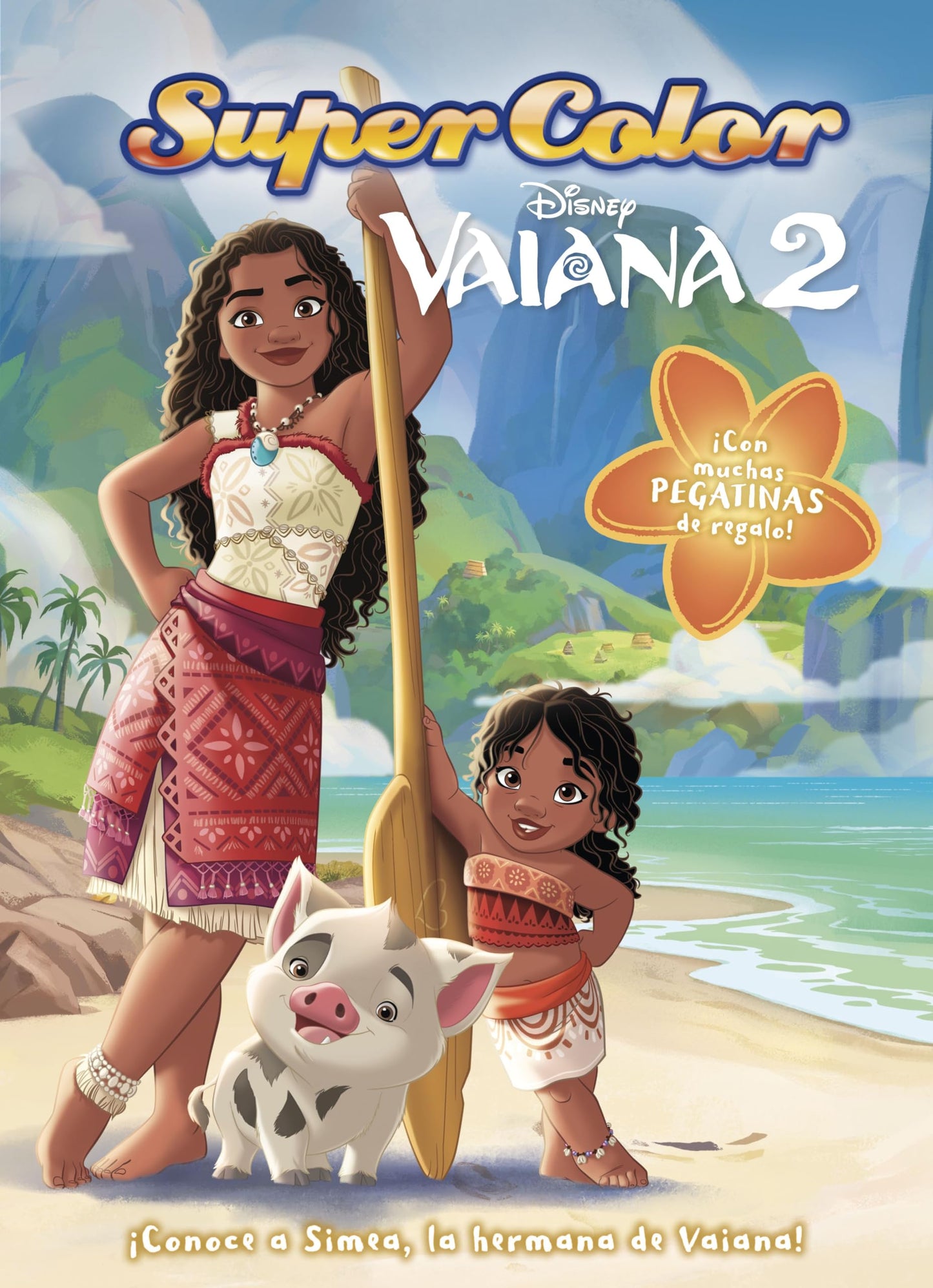 Libro: Vaiana 2. Supercolor: Libro para colorear con pegatinas (Disney. Vaiana 2)