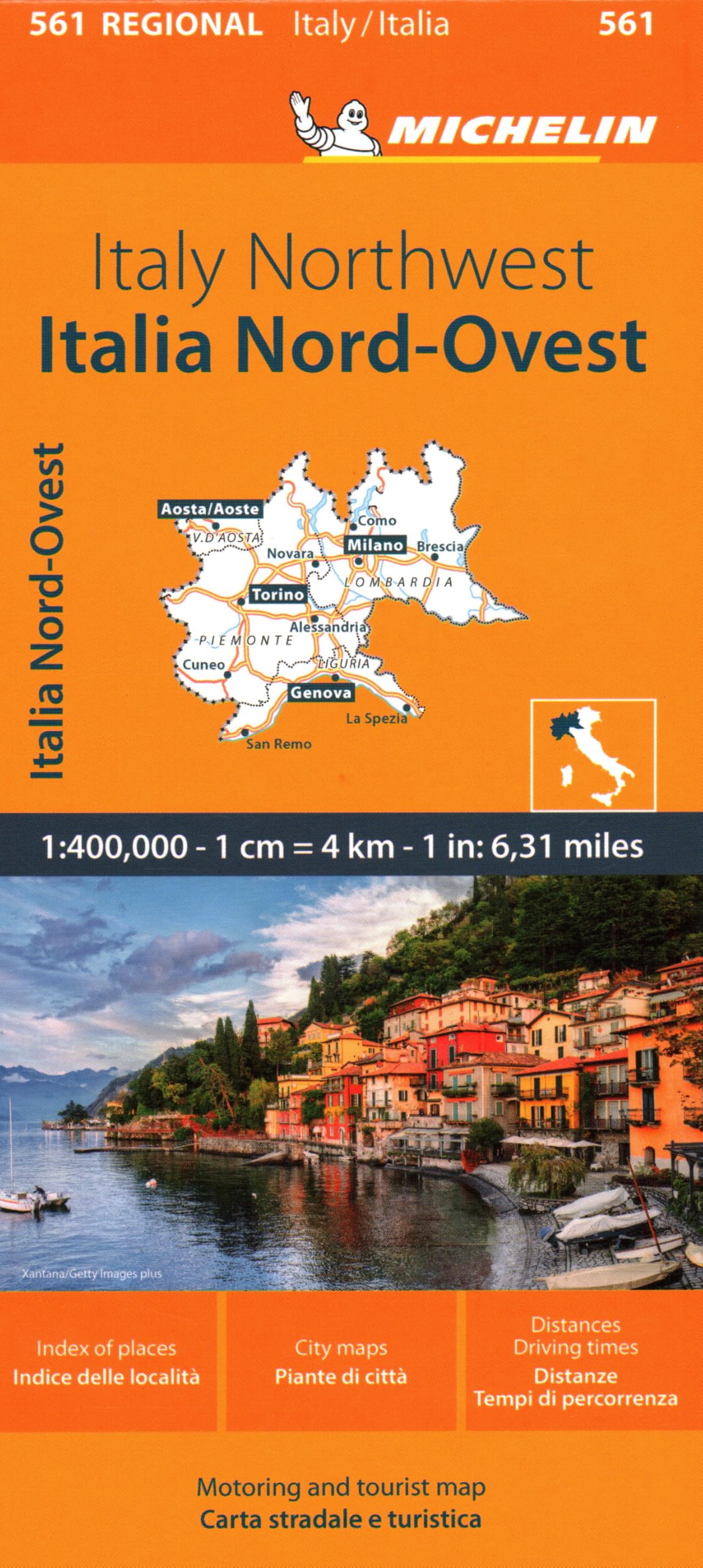 Libro: Italy Northwest-Italia Nord Ovest 1:400.000: Map (Mapas Regional)