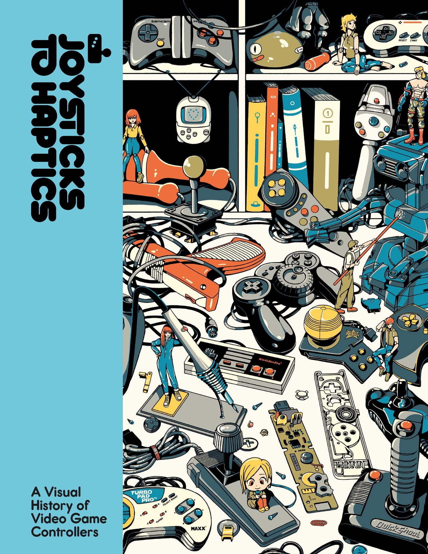 Libro: Joysticks to Haptics: A comprehensive celebration of video game controllers from indie journal publisher Lost In Cult. Perfect for gamers and