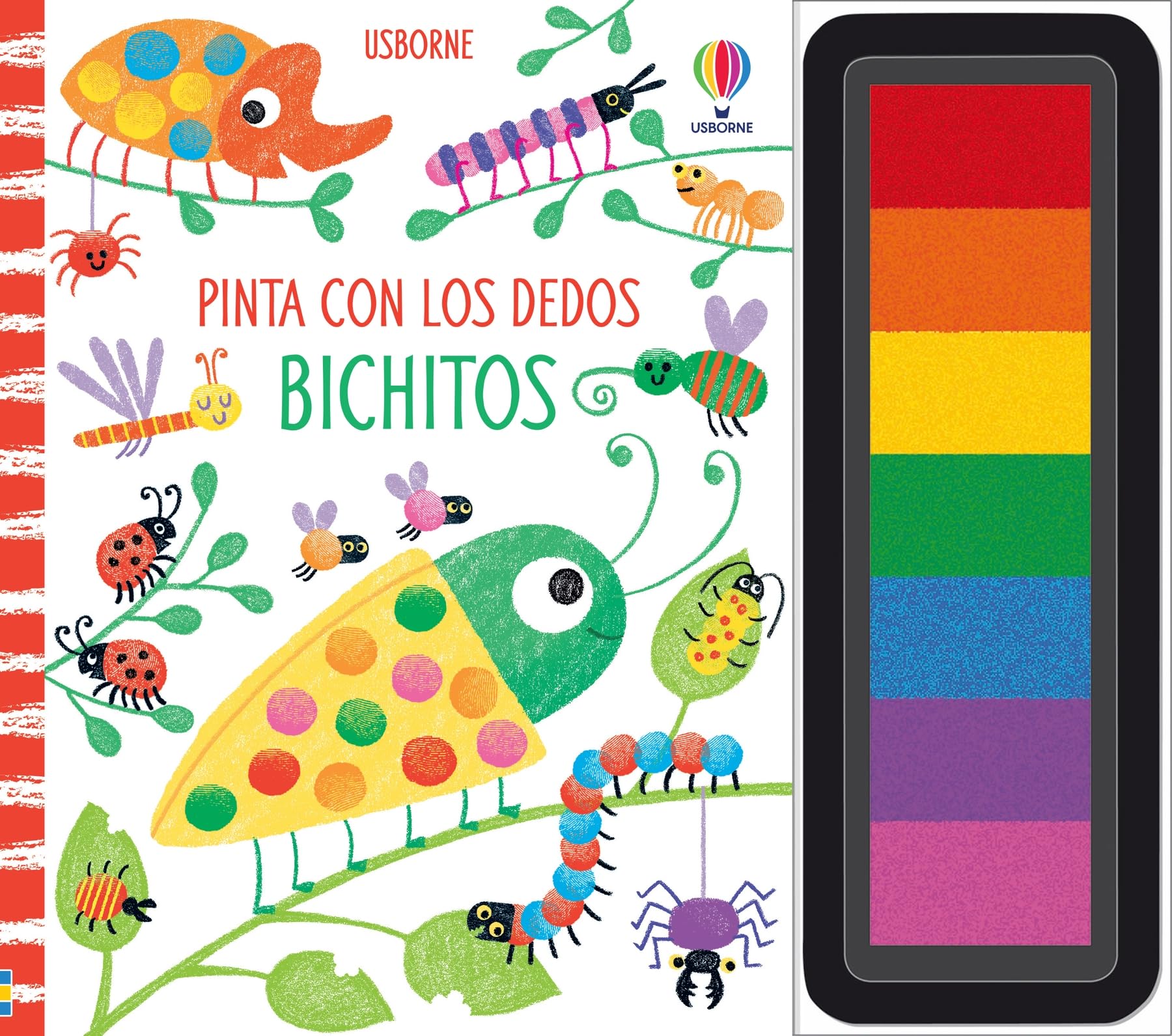 Libro: bichitos (Pinta con los dedos)