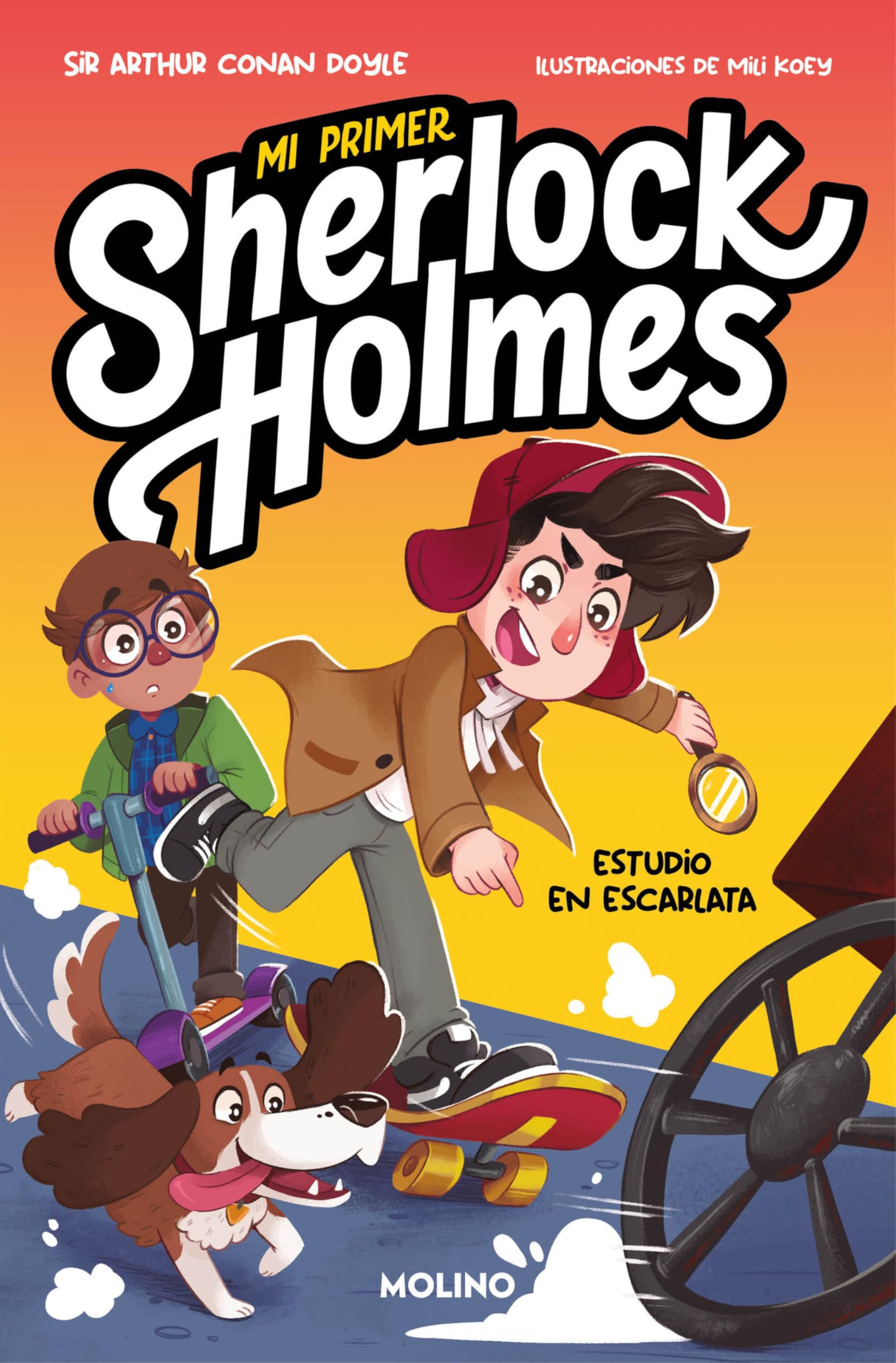Libro: Mi primer Sherlock Holmes - Estudio en escarlata: Incluye un cómic en cada capítulo (Peques)