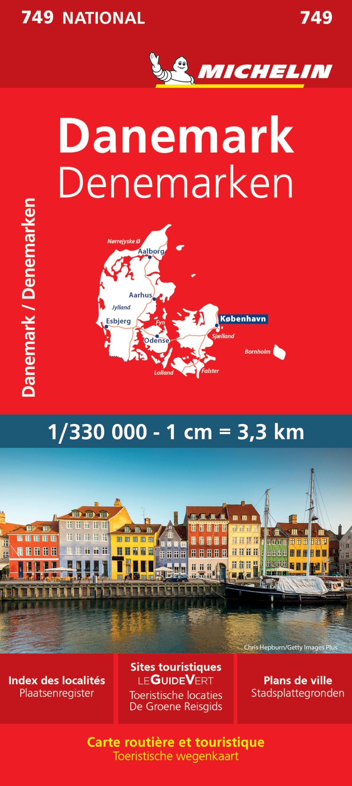 Mapa National DINAMARCA: 749 (Mapas National Michelin)
