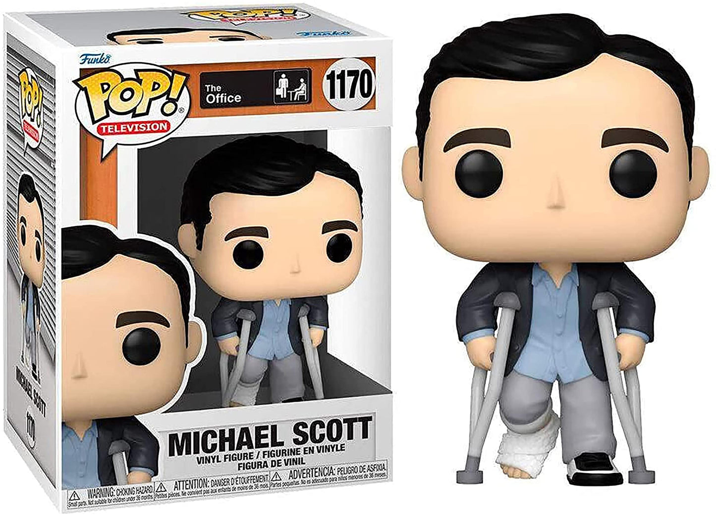 Funko POP TV: The Office - Michael Standing with Crutches,Multicolor,57396