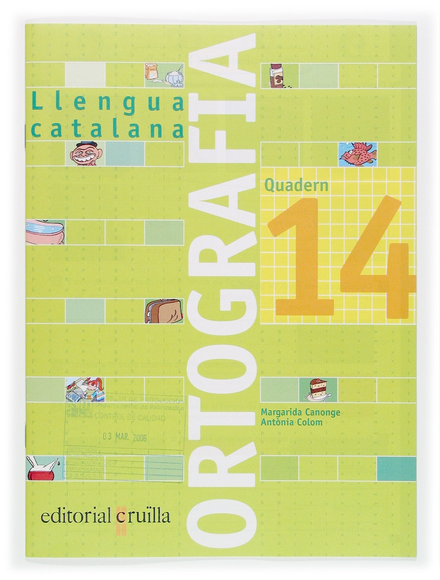 Libro: Quadern ortografia 14. Llengua catalana