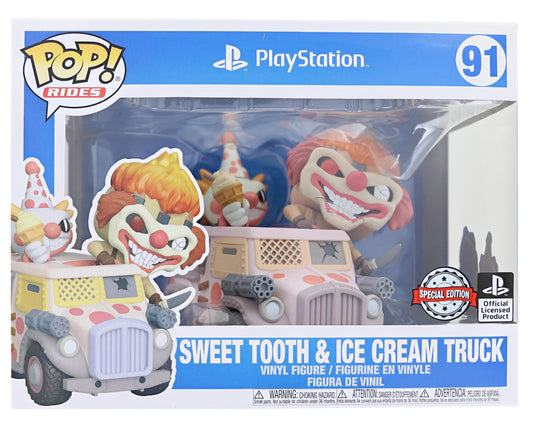 Funko Pop Rides 91 Playstation - Sweet Tooth & Ice Cream Truck - Gamestop Exclusivo