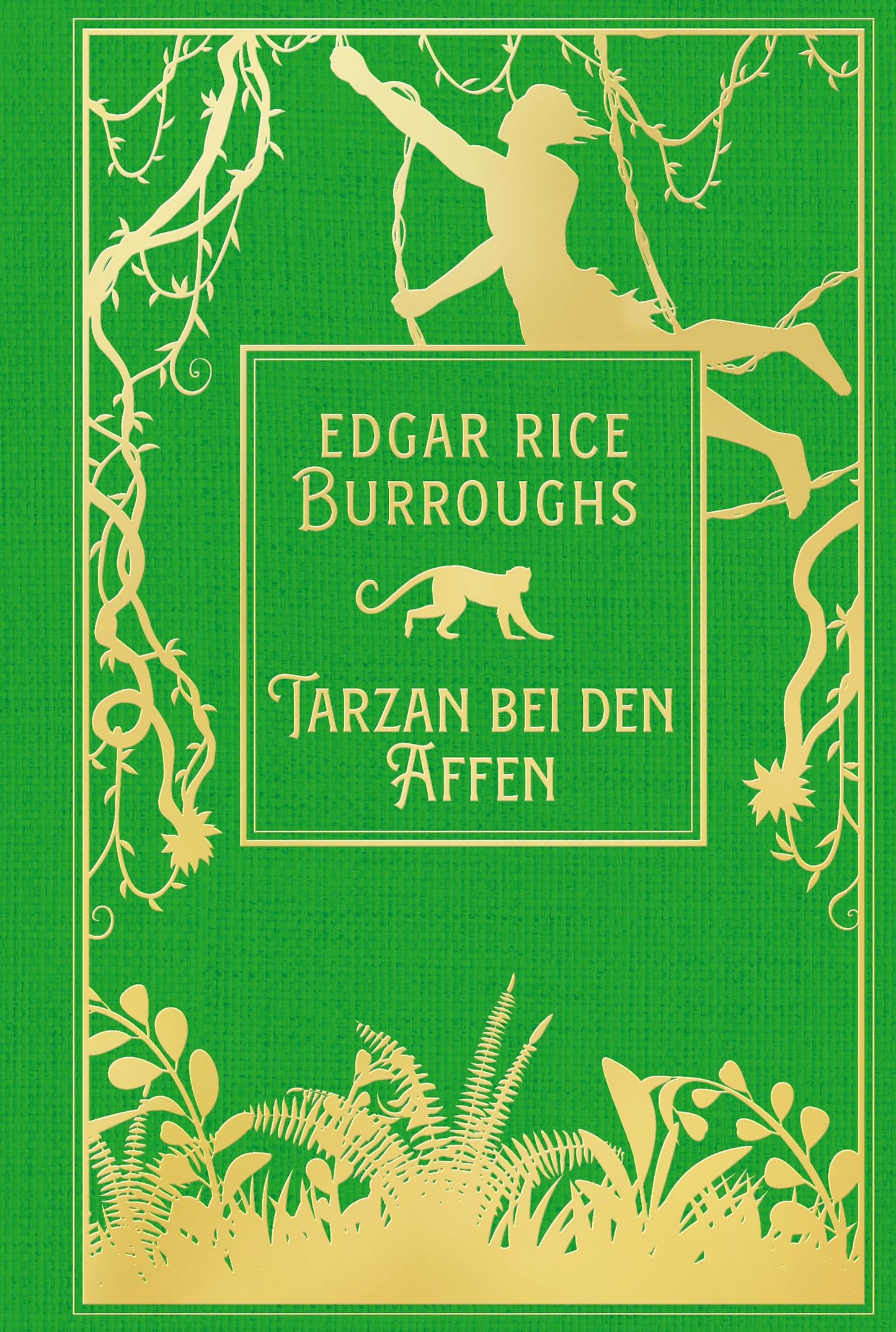 Libro: Tarzan bei den Affen: Leinen mit Goldprägung