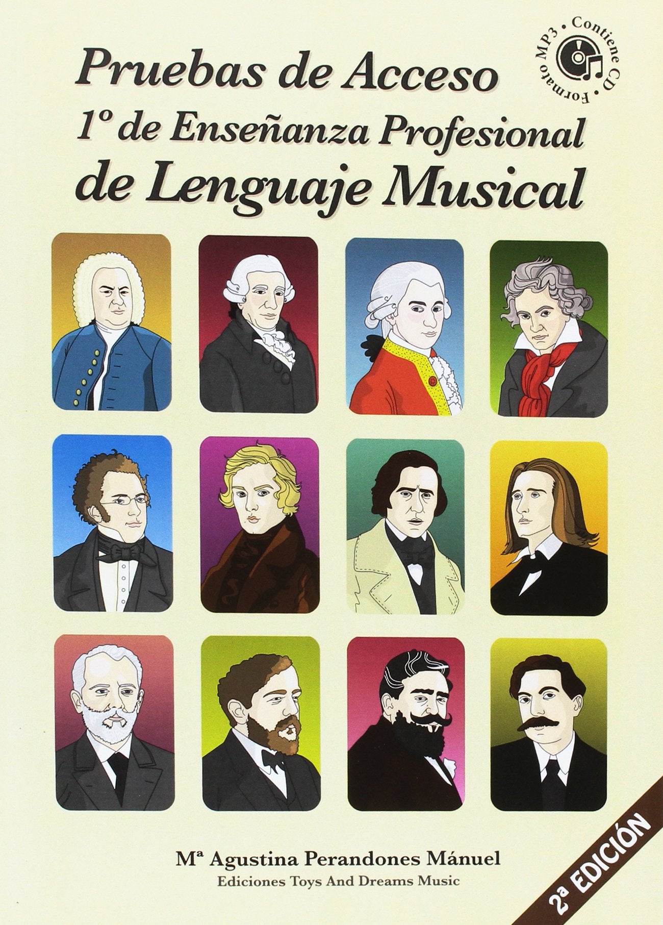 Libro: PRUEBAS DE ACCESO A 1º DE ENSEÑANZA PROFESIONAL DE LENGUAJE MUSICAL 2ª EDICIÓN