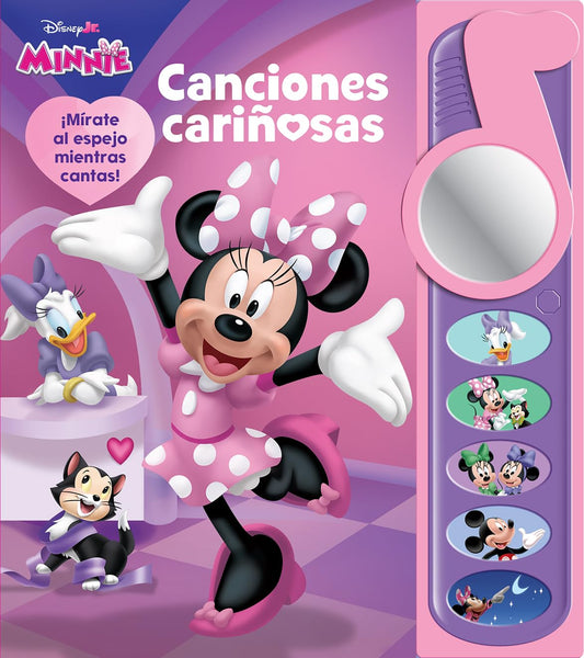 DISNEY MINNIE MOUSE: CANCIONES CARIÑOSAS - MÌRATE AL ESPEJO MIENTRAS CANTAS - LIBRO CON 5 BOTONES DE SONIDOS - PI KIDS (NOTA MUSICAL CON ESPEJO)