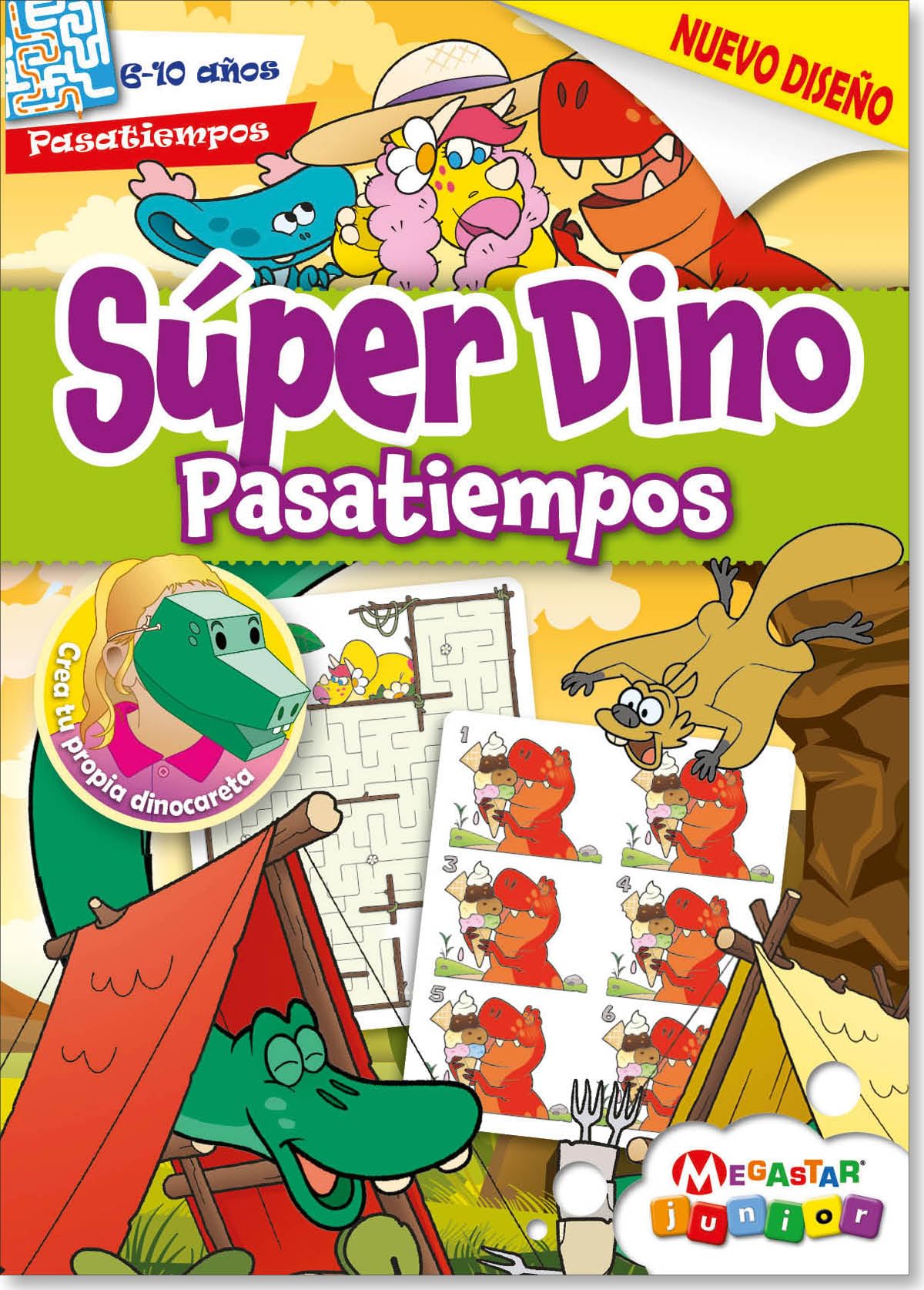 Libro: SUPER DINO PASATIEMPOS 01 (MEGASTAR JUNIOR)