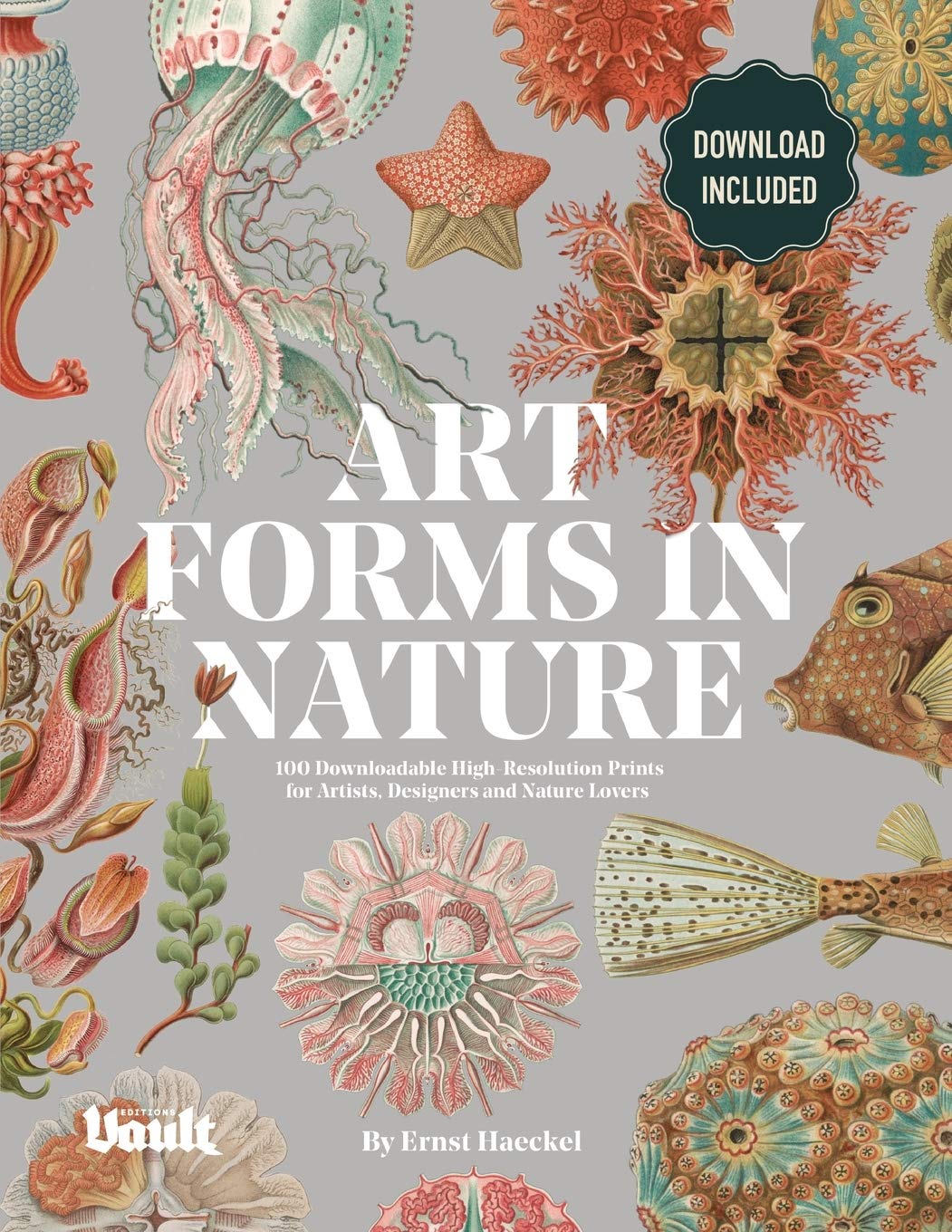 Libro: Art Forms in Nature by Ernst Haeckel: 100 Downloadable High-Resolution Prints for Artists, Designers and Nature Lovers (Image Archive Series by Vault Editions)