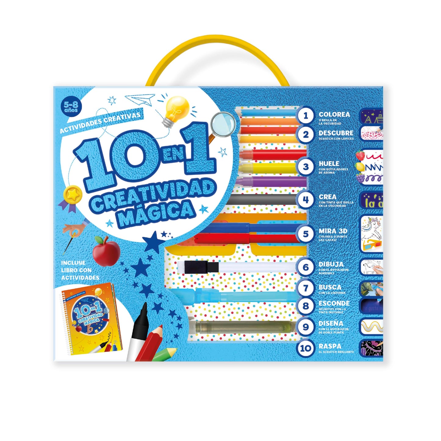 Libro: PACK 10 EN 1 CREATIVIDAD MAGICA 5 A 8 AÑOS