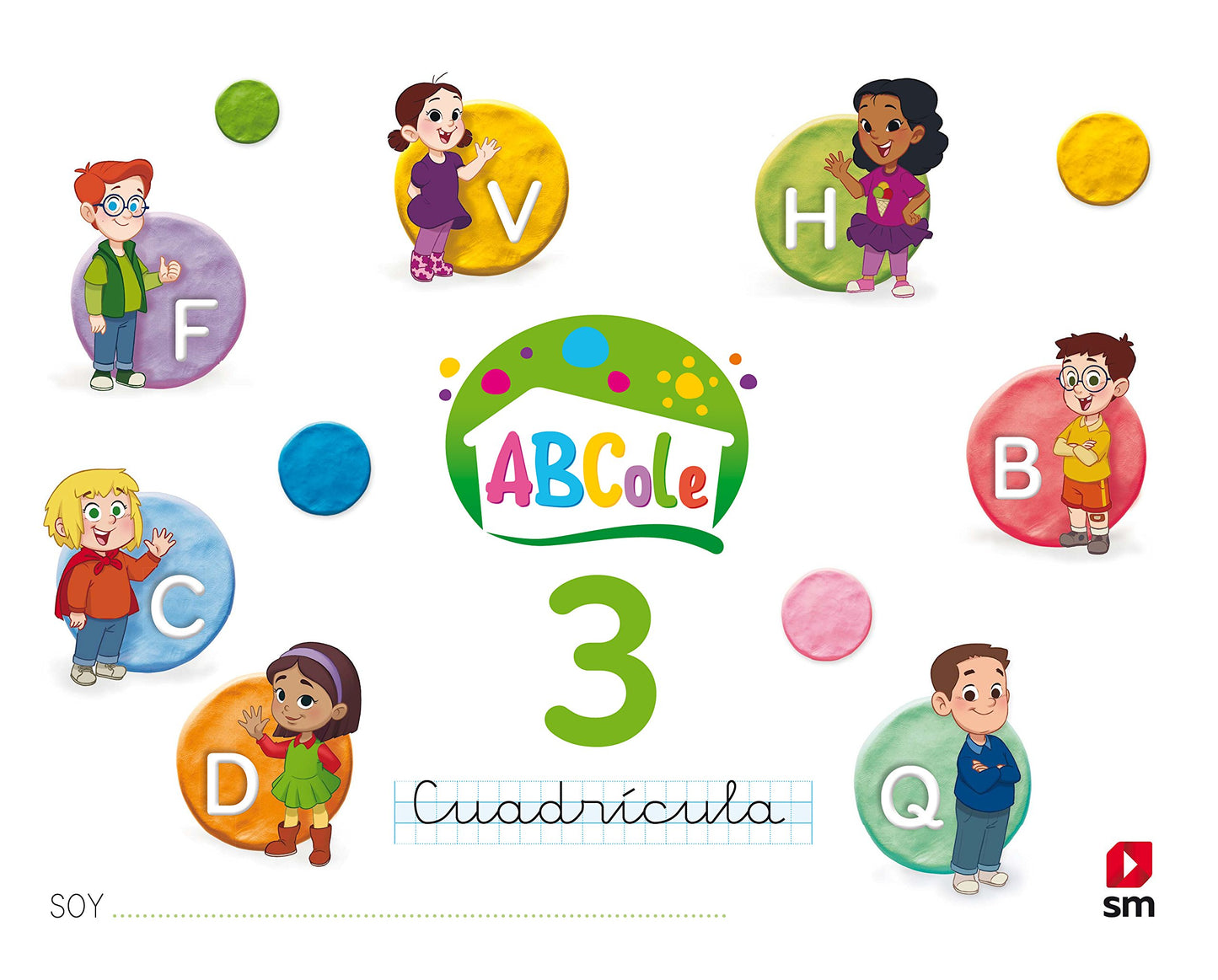 Libro: Cuaderno de lectoescritura 3, Cuadrícula. ABCole 18