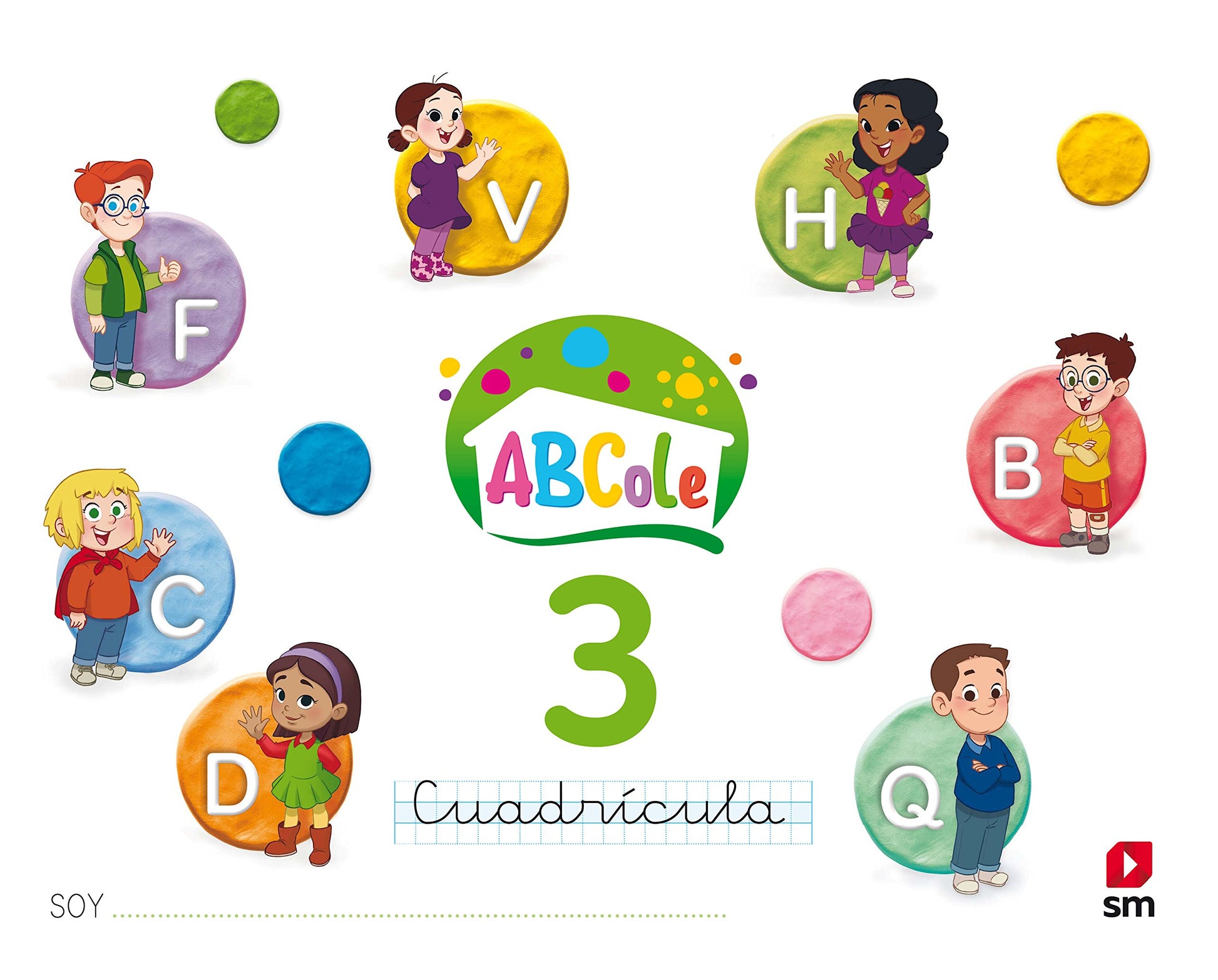 Libro: Cuaderno de lectoescritura 3, Cuadrícula. ABCole 18