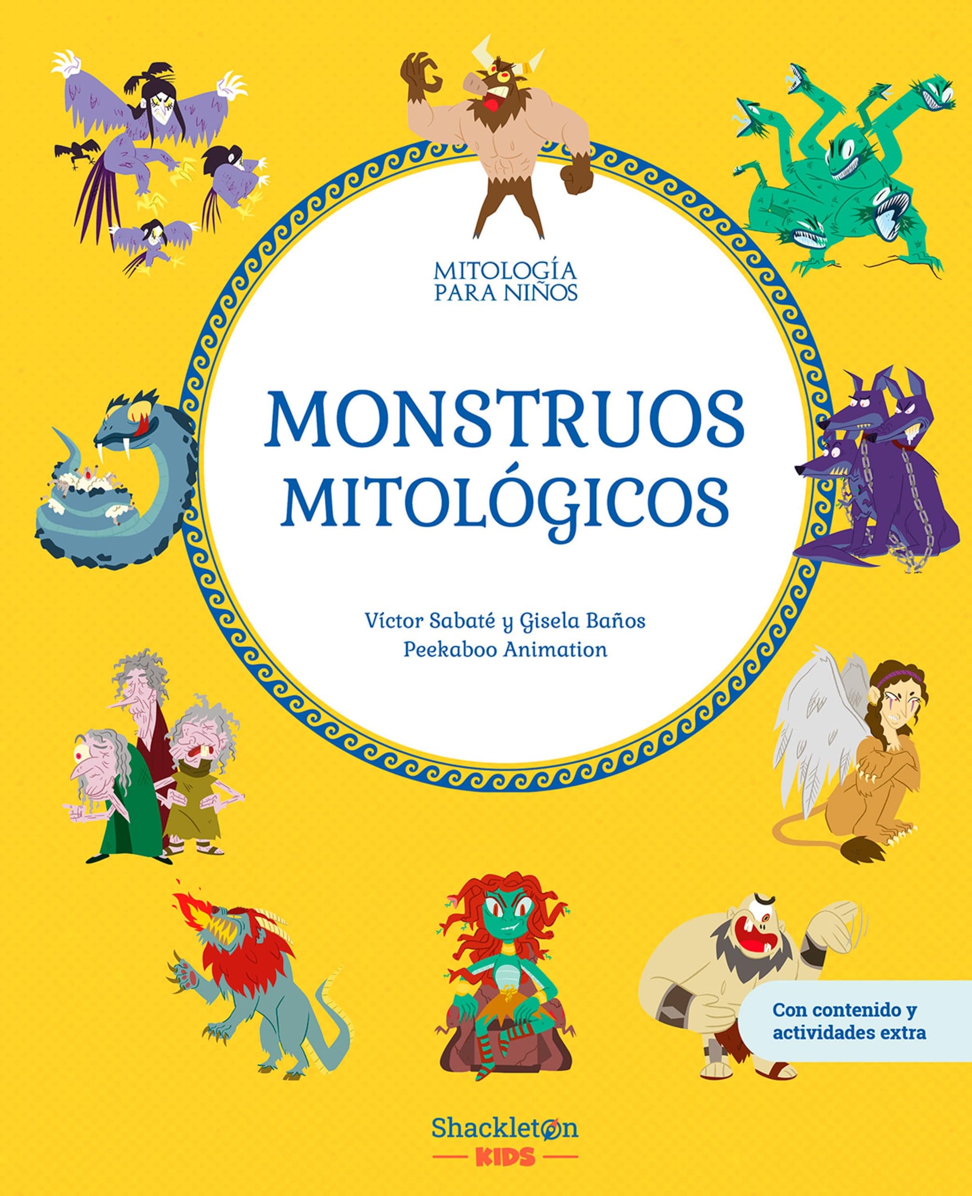 Libro: Monstruos mitológicos | Libro infantil con juegos y actividades extra | Descubre el maravilloso mundo de la mitología griega, en una colección de divertidos libros infantiles (Mitología para niños)