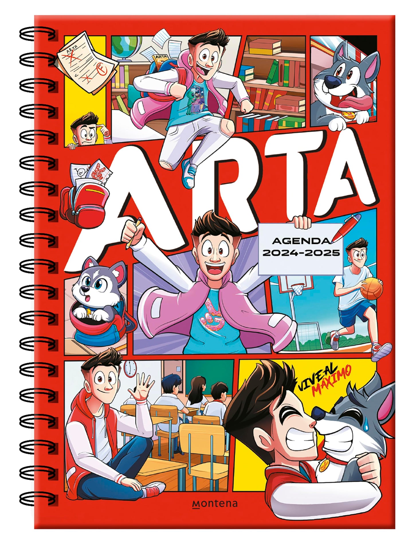 Libro: Arta Game - Agenda escolar 2024-2025: Con pasatiempos para niños y niñas (Lo más visto)