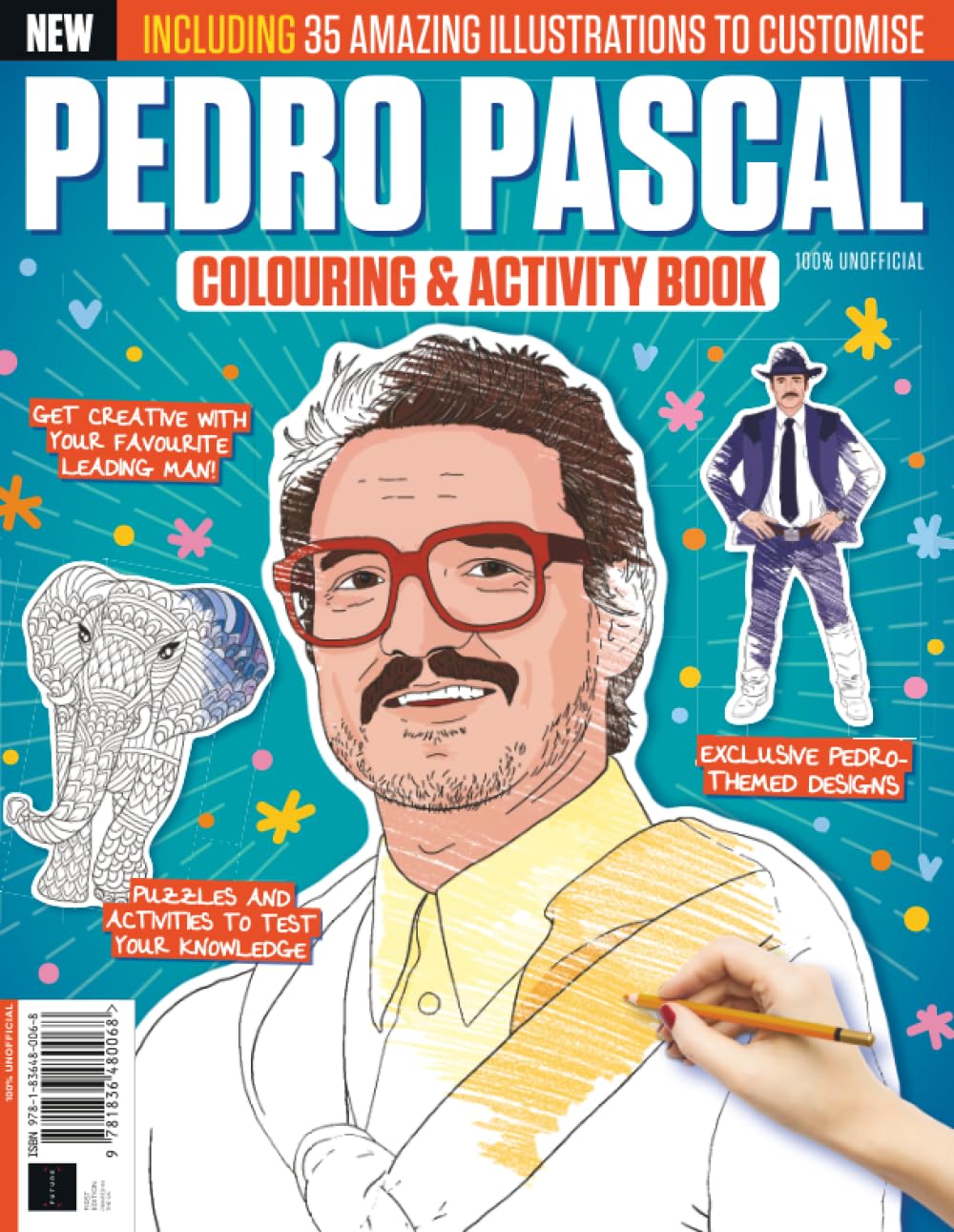 Libro: Pedro Pascal Coloring & Activity Book: The Perfect Gift for Every Pedro Fan / 35 Amazing Illustrations to Customise