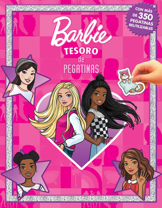 Barbie Tesoro de Pegatinas - Libros de actividades para niños, 350 pegatinas reutilizables, 96 páginas de diversión