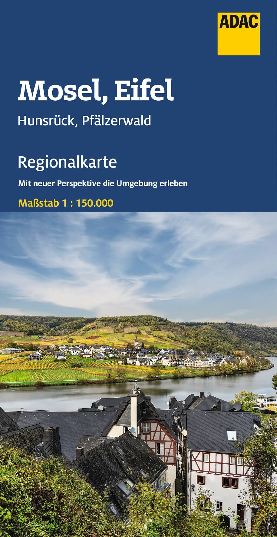 Libro: ADAC Regionalkarte 11 Mosel, Eifel, Hunsrück, Pfälzerwald 1:150.000: Straßenkarte und Autokarte
