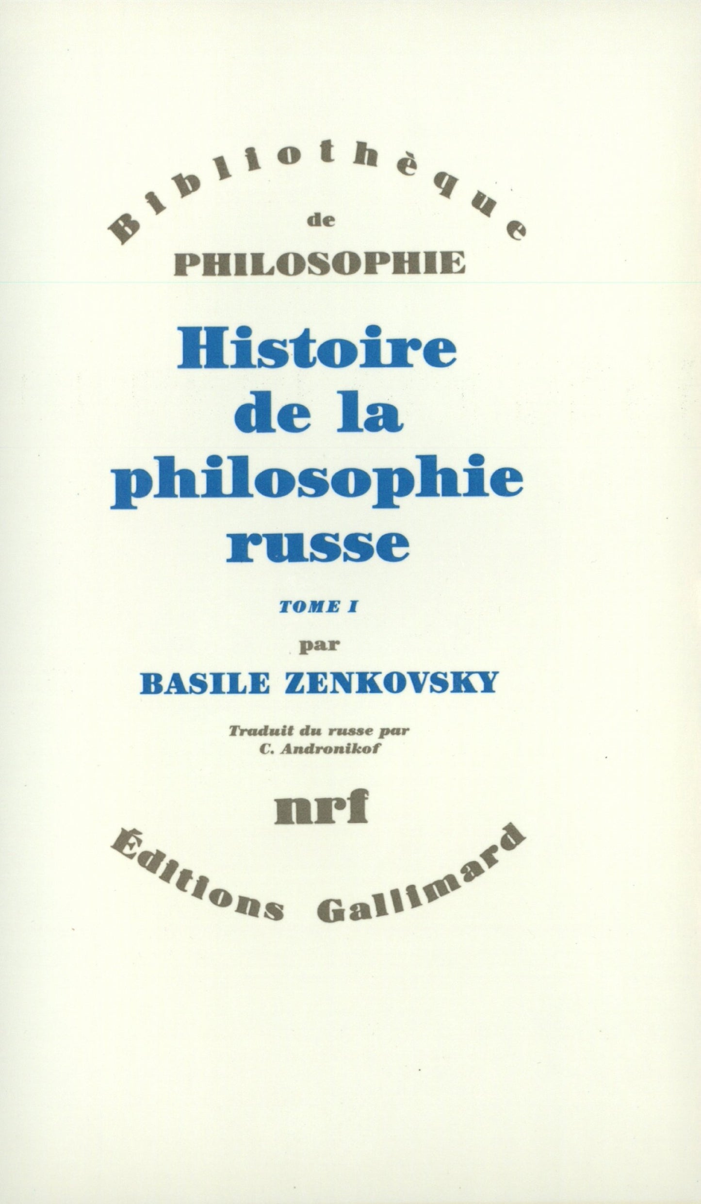 Libro: Histoire de la philosophie russe (2)