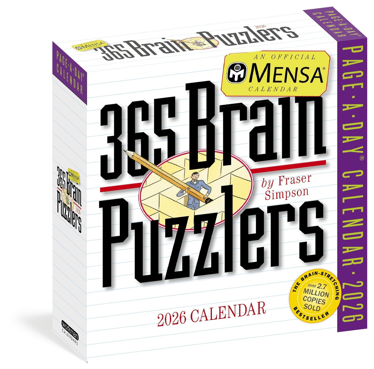 Libro: Mensa 365 Brain Puzzlers Page-A-Day(r) Calendar 2026: Word Puzzles, Logic Challenges, Number Problems, and More