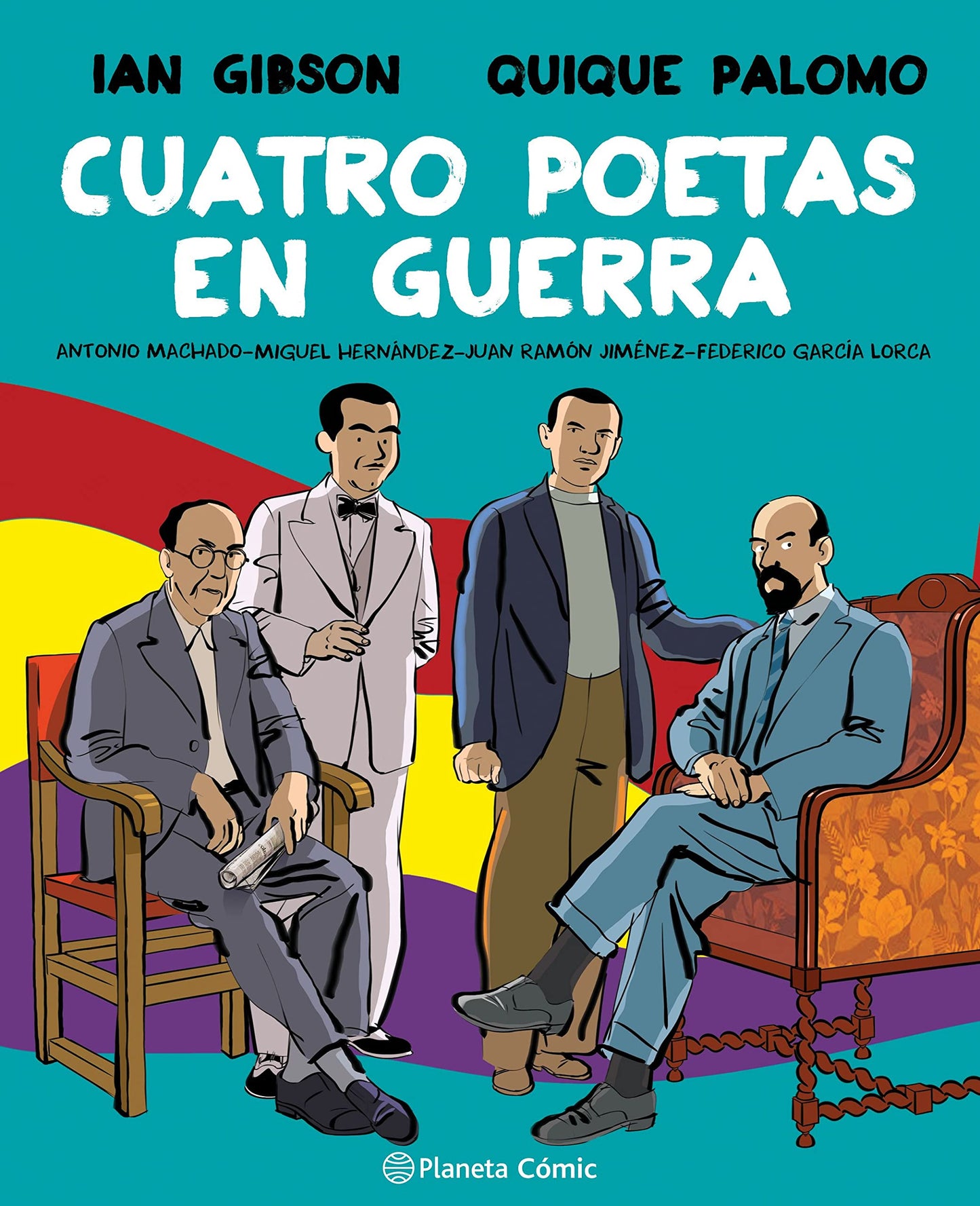 Libro: Cuatro poetas en guerra (novela gráfica): Antonio Machado-Federico García Lorca-Miguel Hernández-Juan Ramón Jiménez