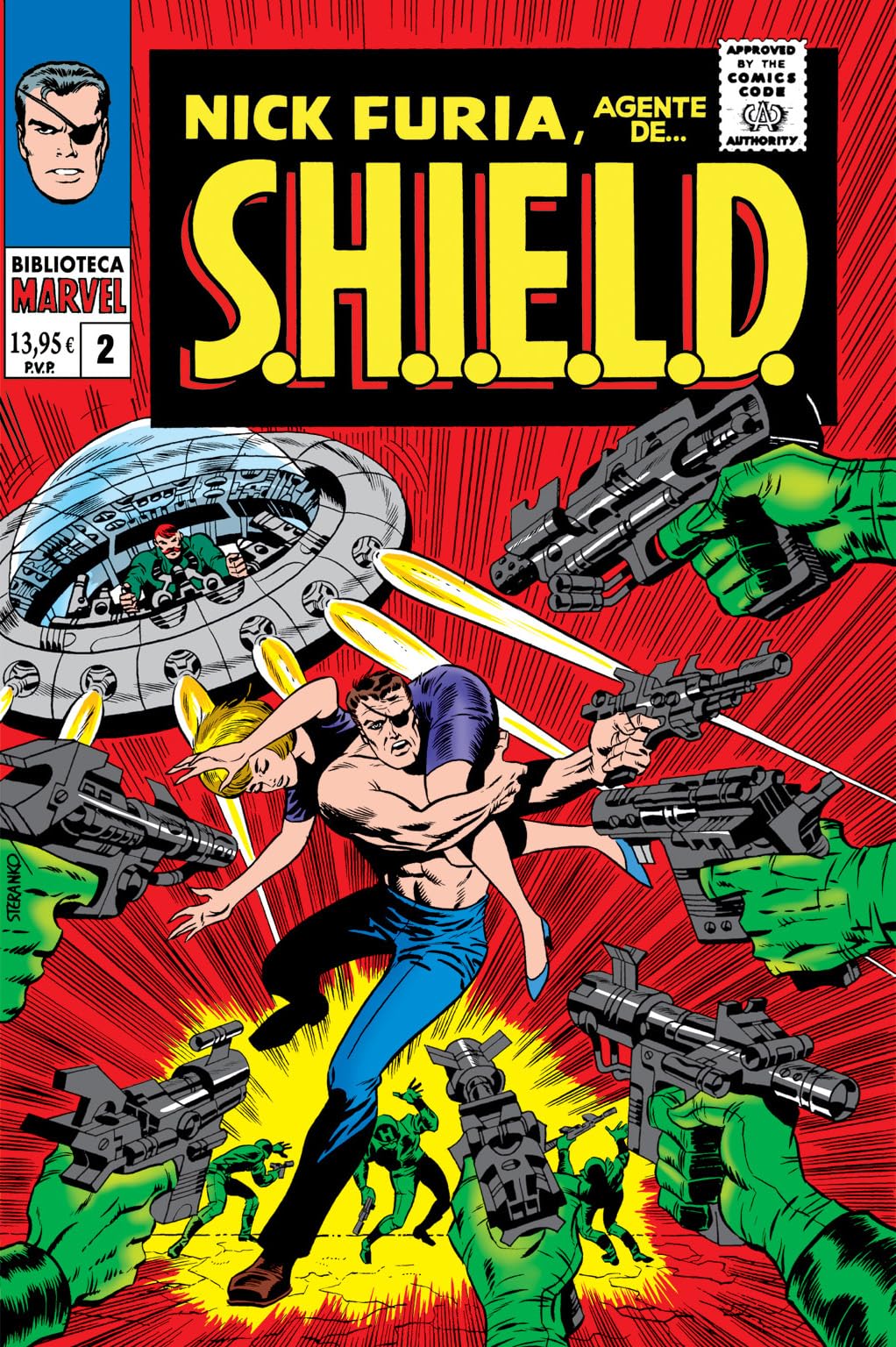 Libro: Biblioteca marvel nick furia, agente de s.h.i.e.l.d. 2. 1966-67. strange tales 145-153, tales of sus