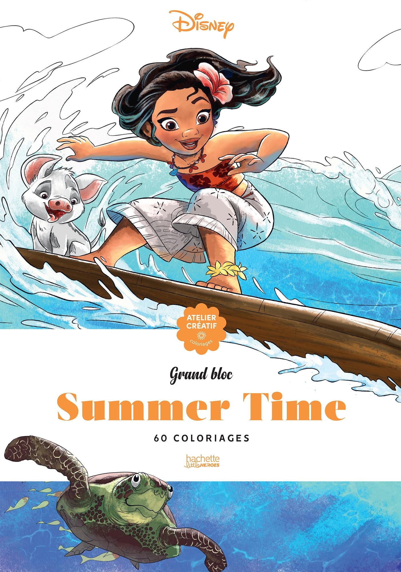 Libro: Grands Blocs coloriages Disney Summer time