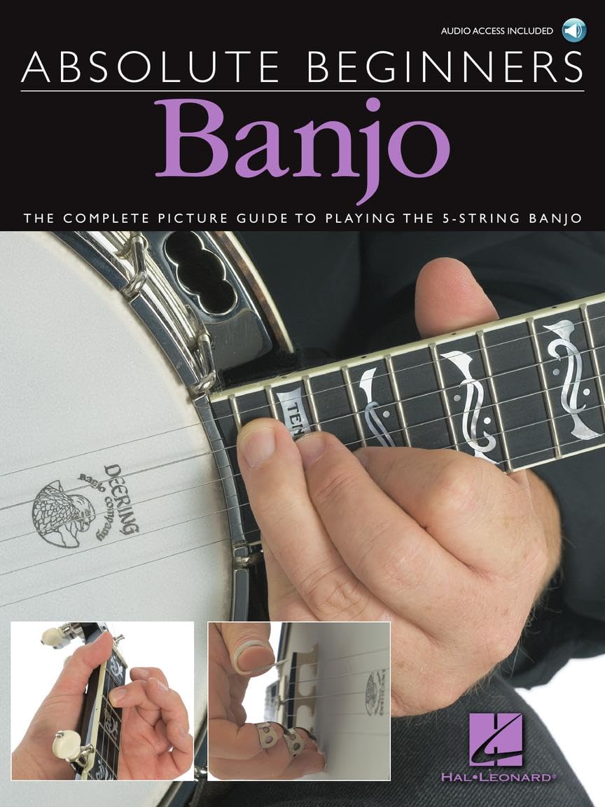 Libro: Absolute Beginners - Banjo the Complete Picture Guide to Playing the Banjo - Book/Online Audio - 5-String Banjo Book for Adults and Kids - Banjo Music Guide with Step-by-Step Pictures