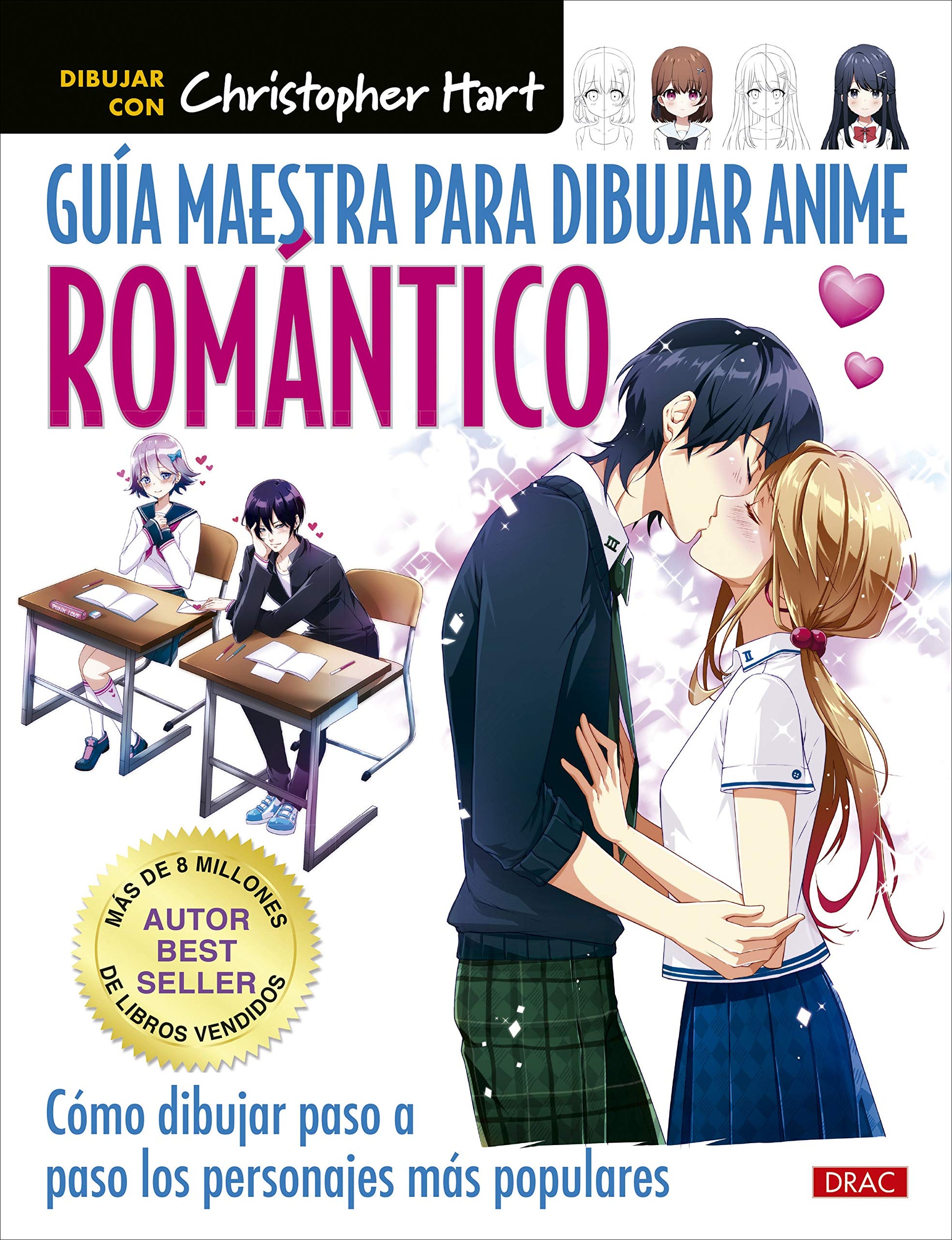 Libro: Guía maestra para dibujar anime romántico: Cómo dibujar paso a paso los personales más populares (TENDENCIAS JUVENILES)