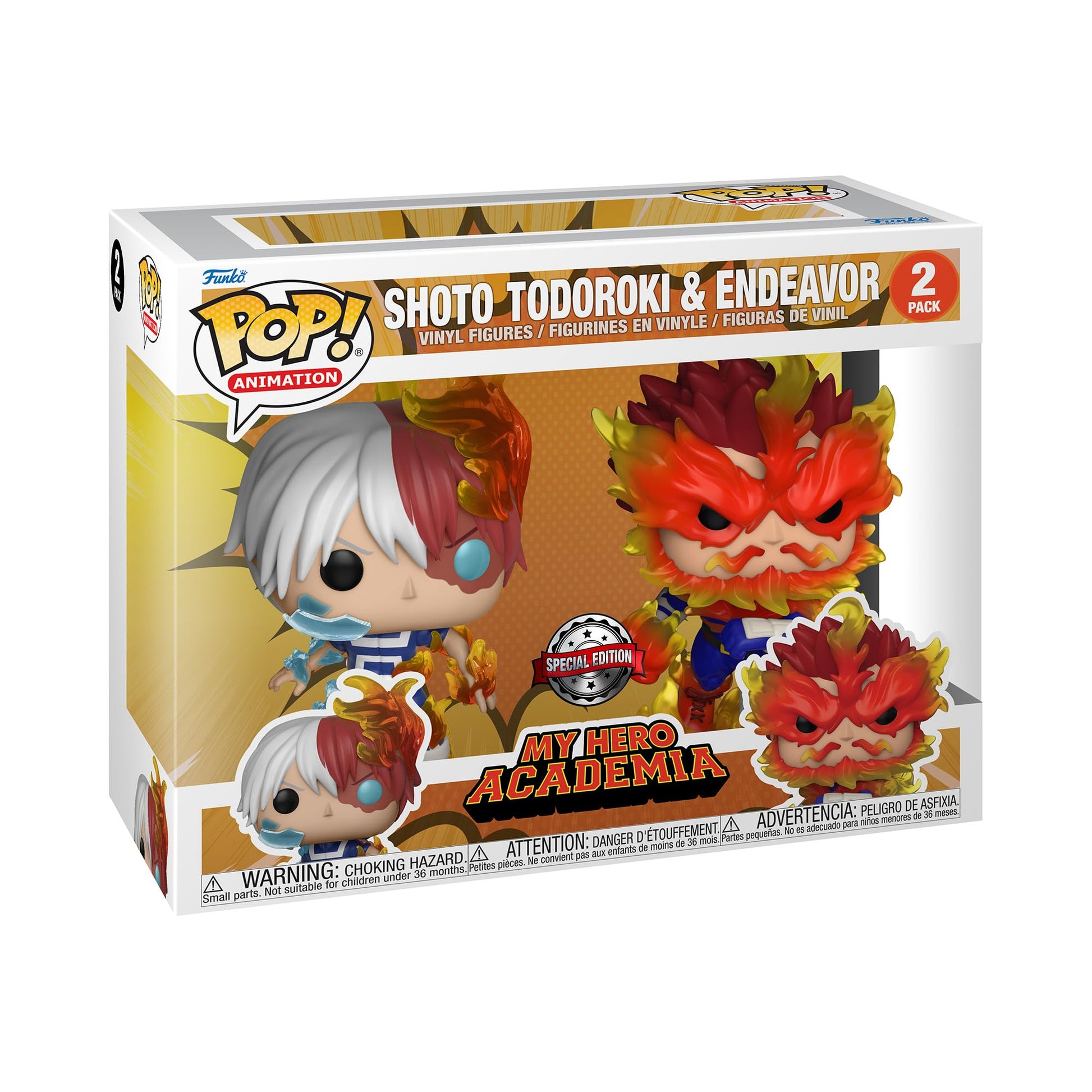 Funko Pop! Animación: Mi Academia de Héroes (MHA) - (MHA) 2 Pack - Endeavor & Todoroki &Todoroki