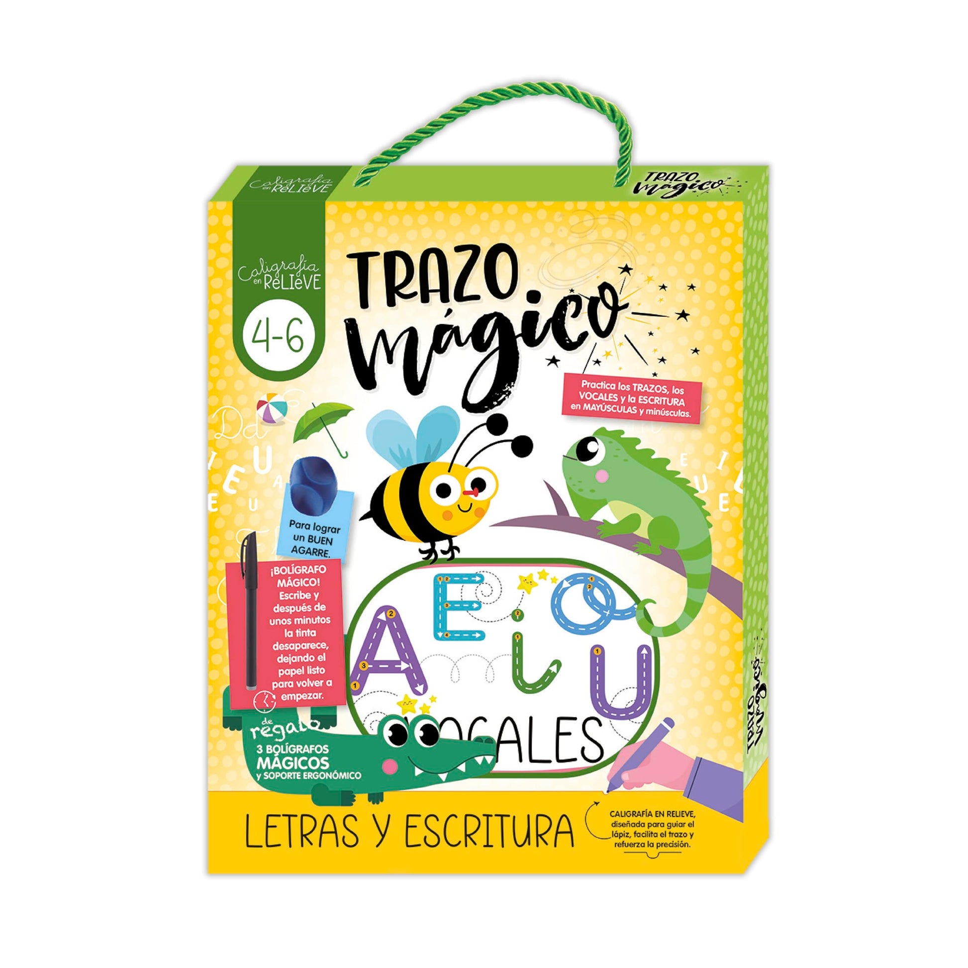Libro: CALIGRAFIA EN RELIEVE ESTUCHE - LETRAS Y ESCRITURA