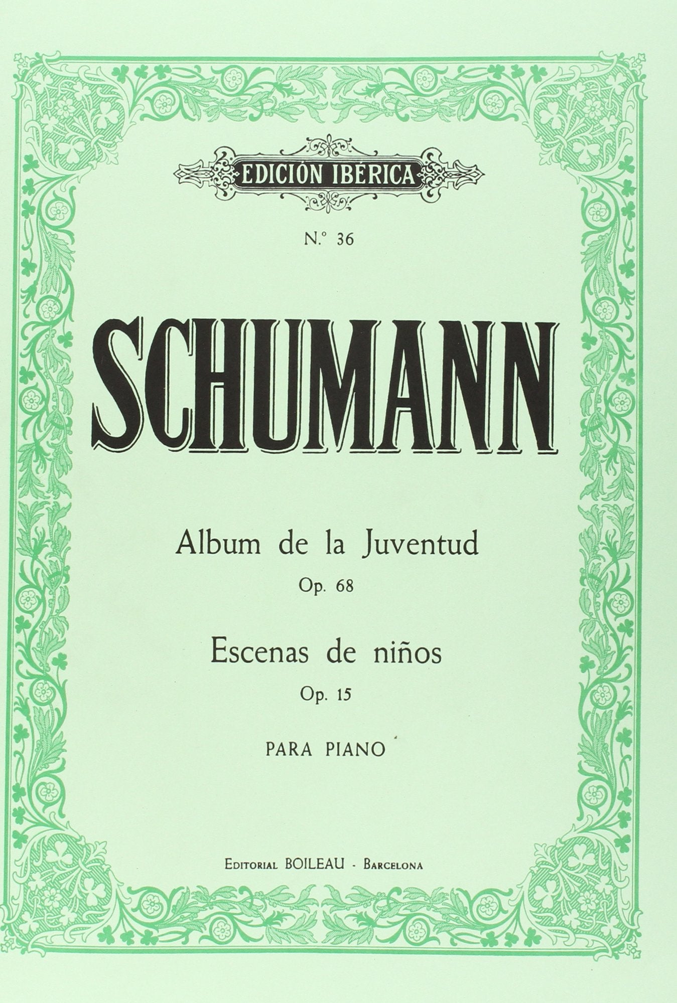 Libro: Album de la Juventud Op.68 / Escenas de niños Op.15