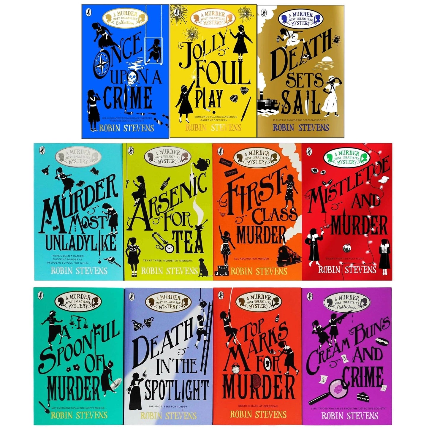 Libro: A Murder Most Unladylike Series 11 Books Collection Set (Murder Most Unladylike, Arsenic For Tea, First Class Murder, Top Marks For Murder, Mistletoe and Murder, Cream Buns And Crime And 5 More)