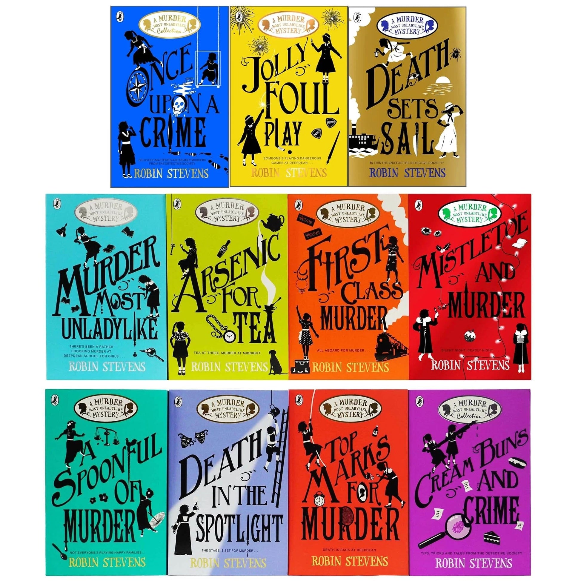 Libro: A Murder Most Unladylike Series 11 Books Collection Set (Murder Most Unladylike, Arsenic For Tea, First Class Murder, Top Marks For Murder, Mistletoe and Murder, Cream Buns And Crime And 5 More)