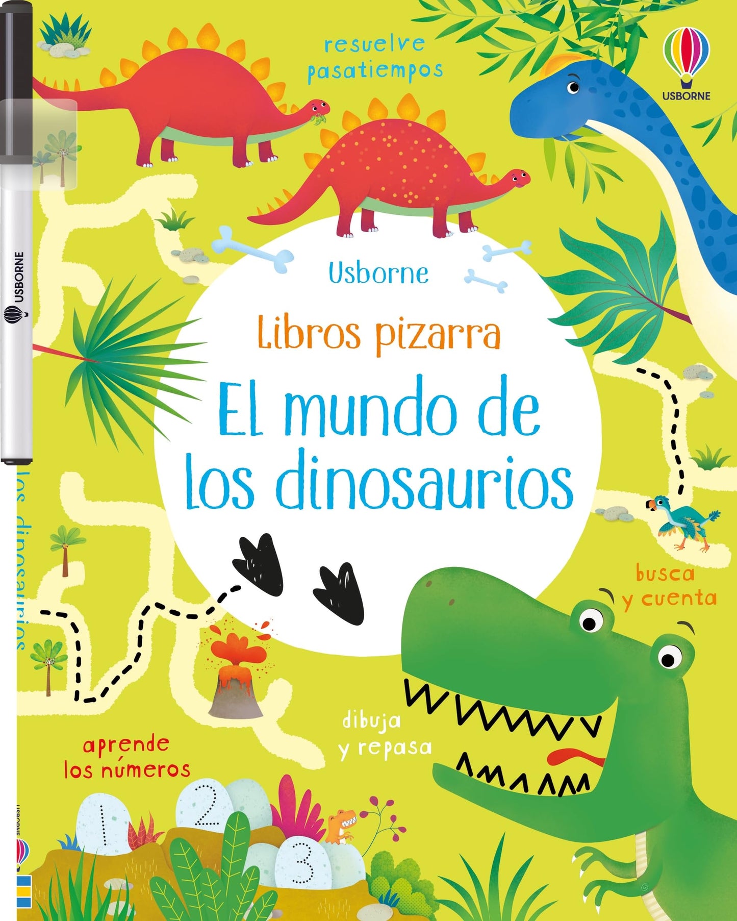 Libro: El mundo de los dinosaurios (Libros pizarra con actividades)
