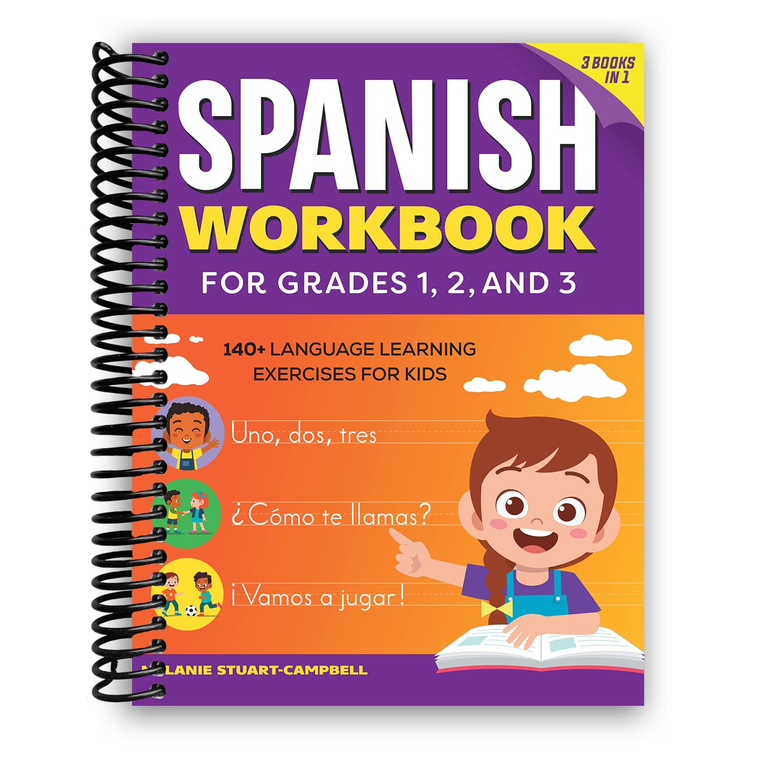 Libro: The Spanish Workbook for Grades 1, 2, and 3: 140+ Language Learning Exercises for Kids Ages 6-9