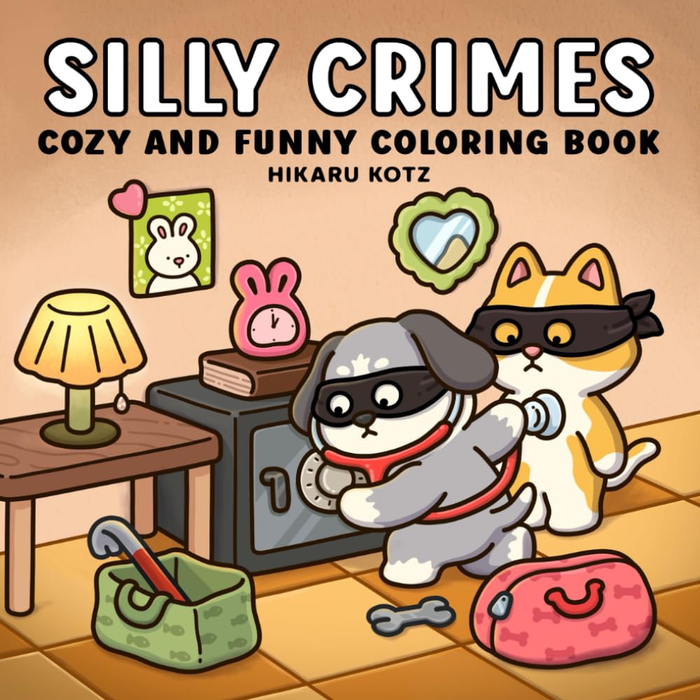 Libro: Silly Crimes: Cozy and Funny Coloring Book for Adults and Teens (Silly Funny Coloring Book)
