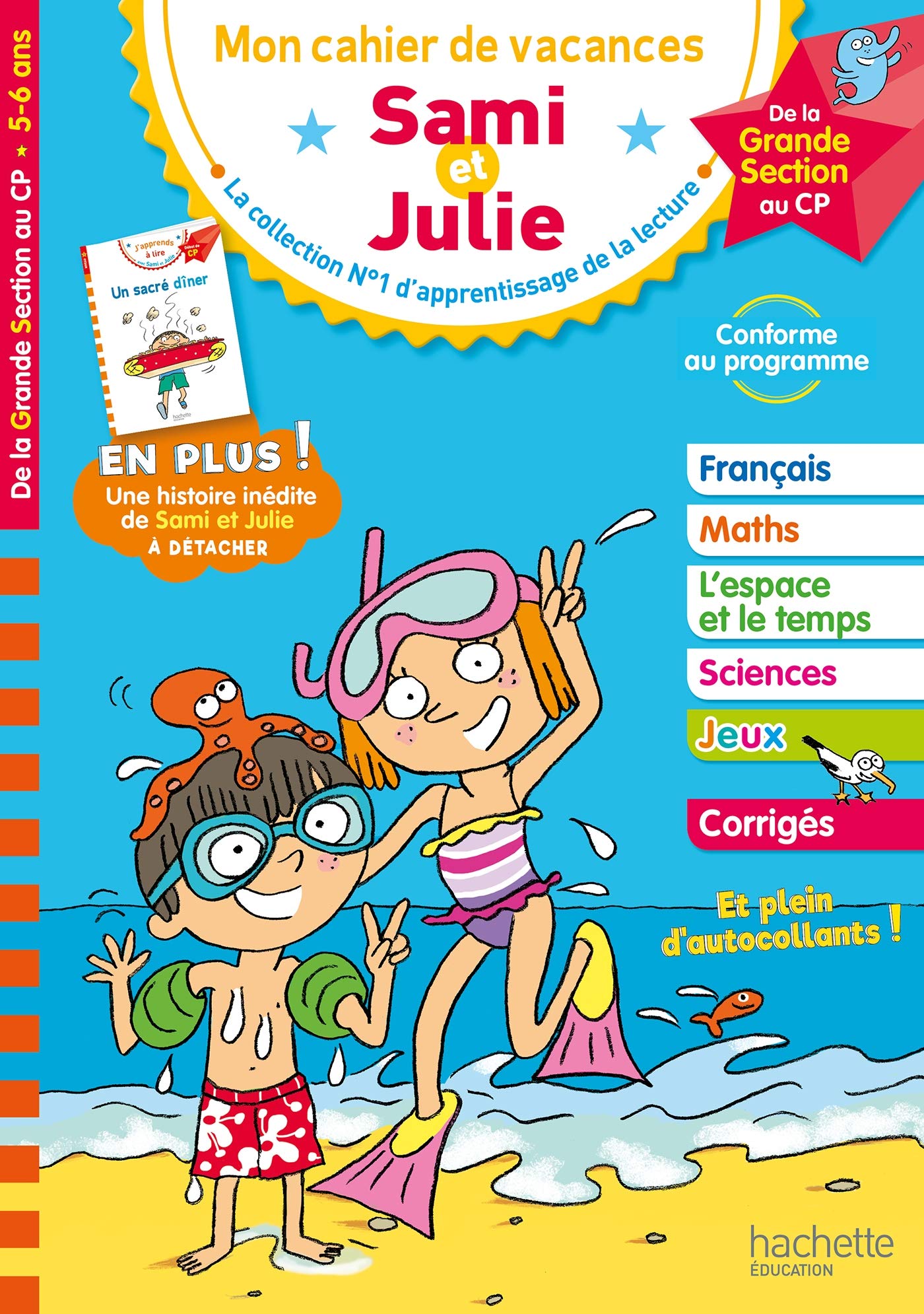 Mon cahier de vacances Sami et Julie: De la Grande Section au CP