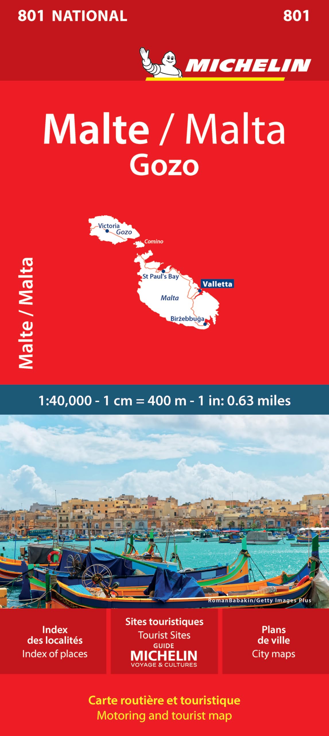 Libro: Carte Nationale Malte/Malta: Gozo (Mapas National)