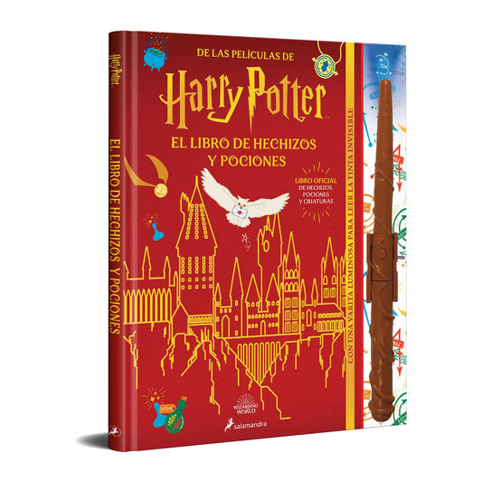 El libro de hechizos y pociones (libro oficial) (Harry Potter): Con una varita luminosa para leer la tinta invisible