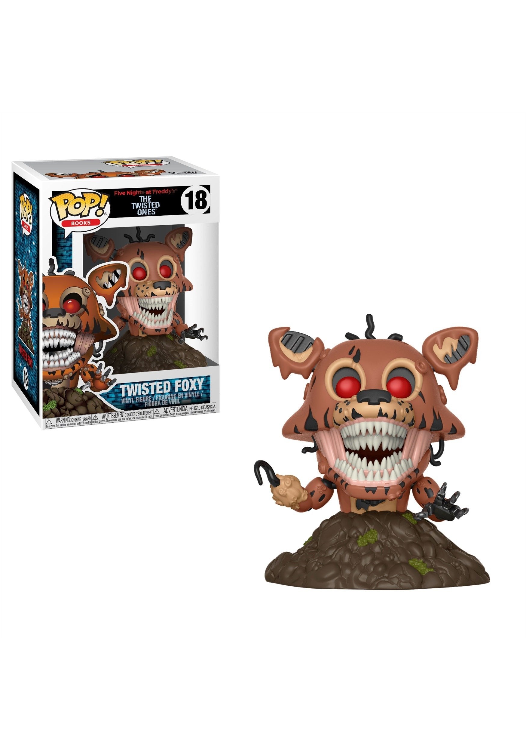 Funko Pop! Books: Five Nights at Freddy's-Twisted Foxy Collectible Figura, Multicolor