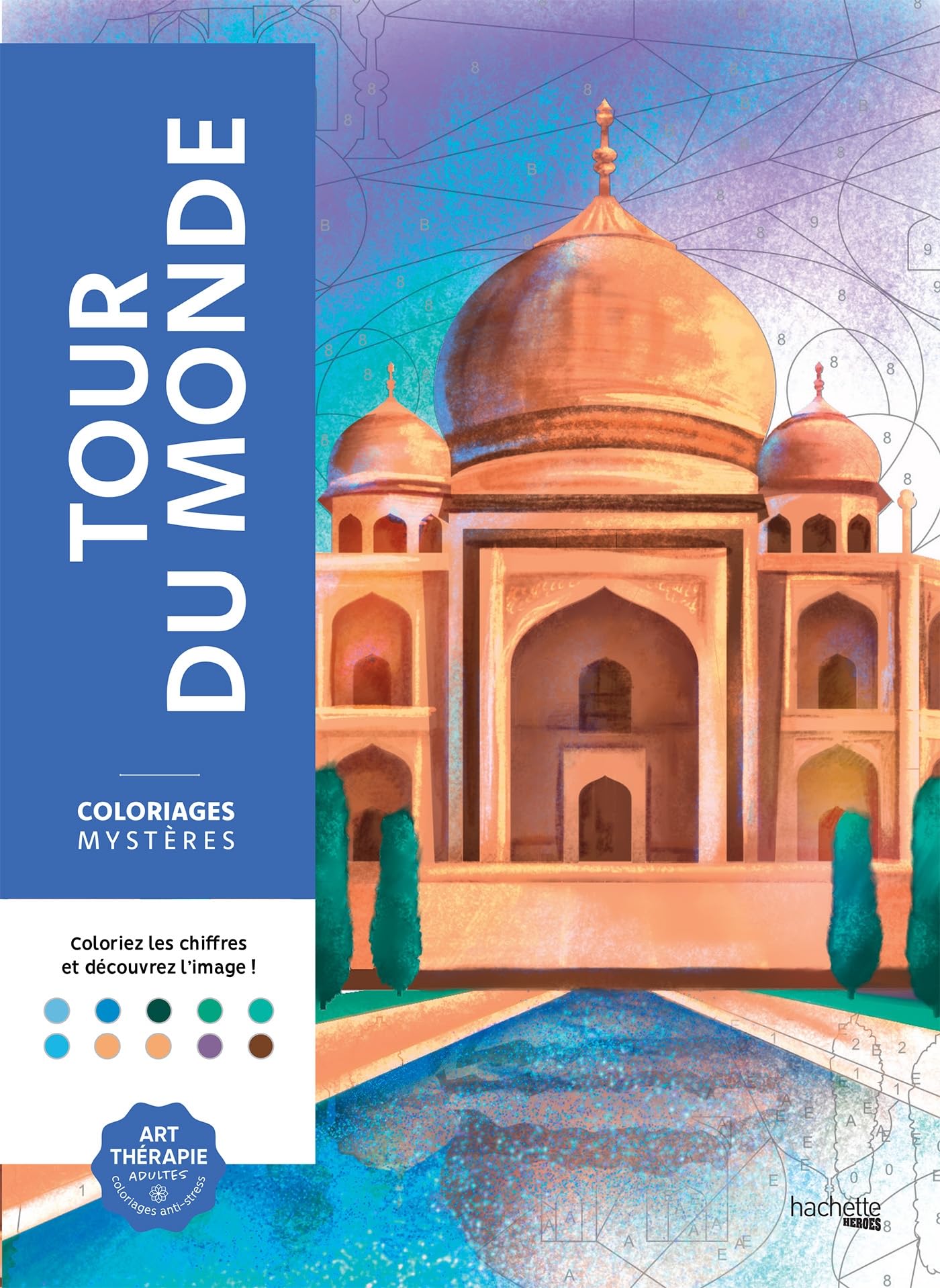 Libro: Coloriages mystères - Tour du monde