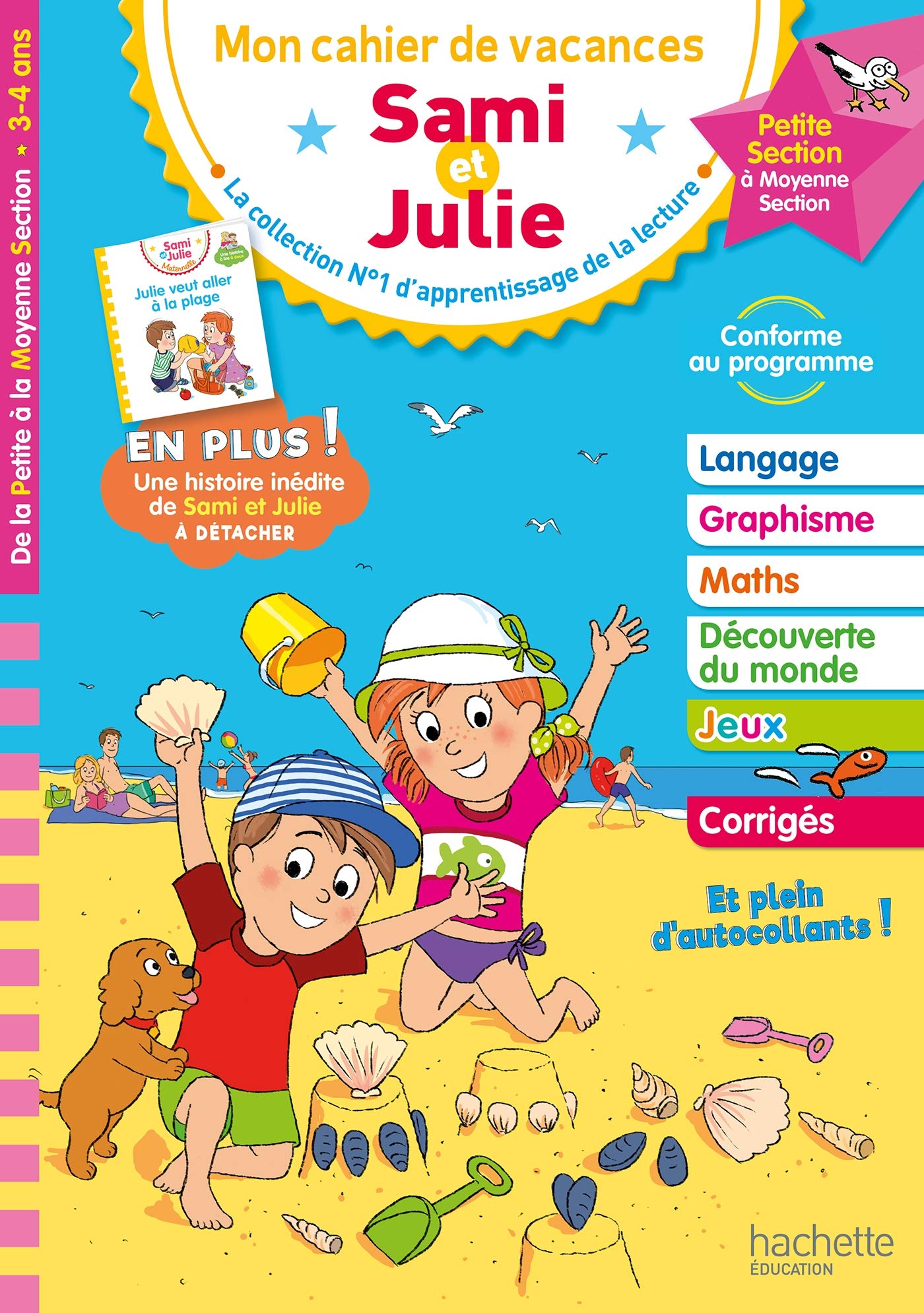 Libro: Mon cahier de vacances Sami et Julie: De la Petite section à la Moyenne section
