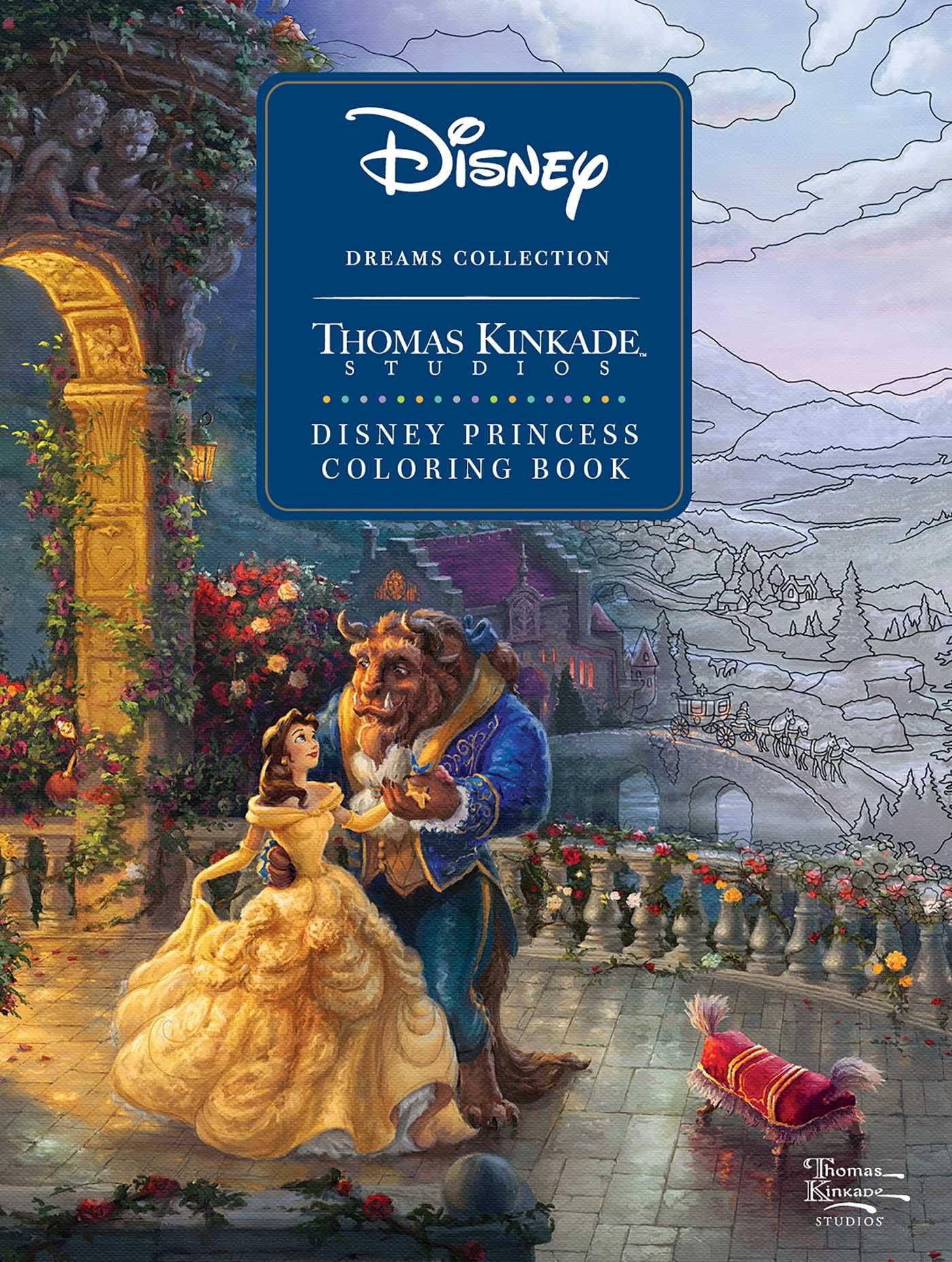 Libro: Disney Dreams Collection Thomas Kinkade Studios Disney Princess Coloring Book