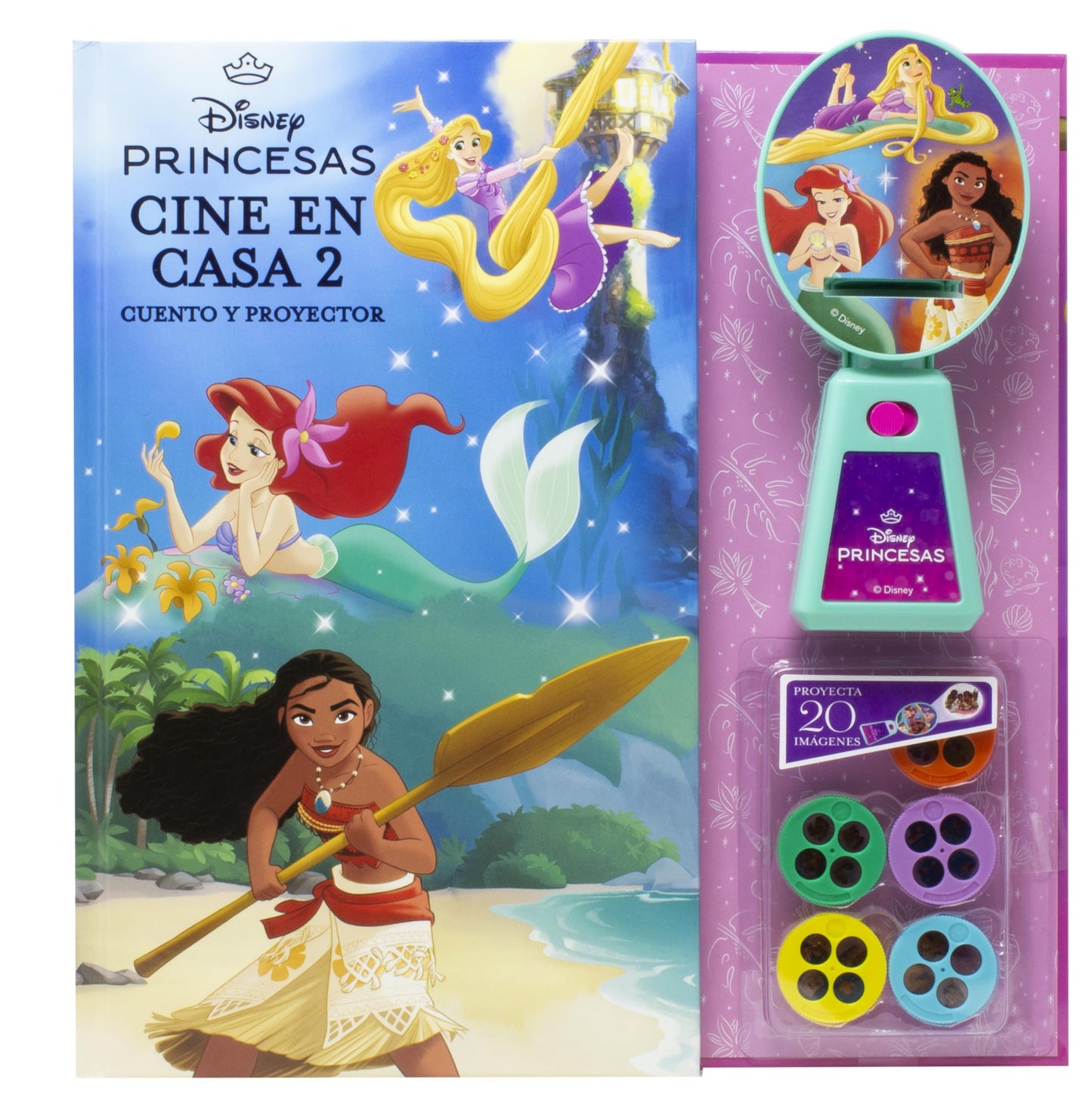 Libro: Princesas. Cine en casa 2: Cuento y proyector (Disney. Princesas)