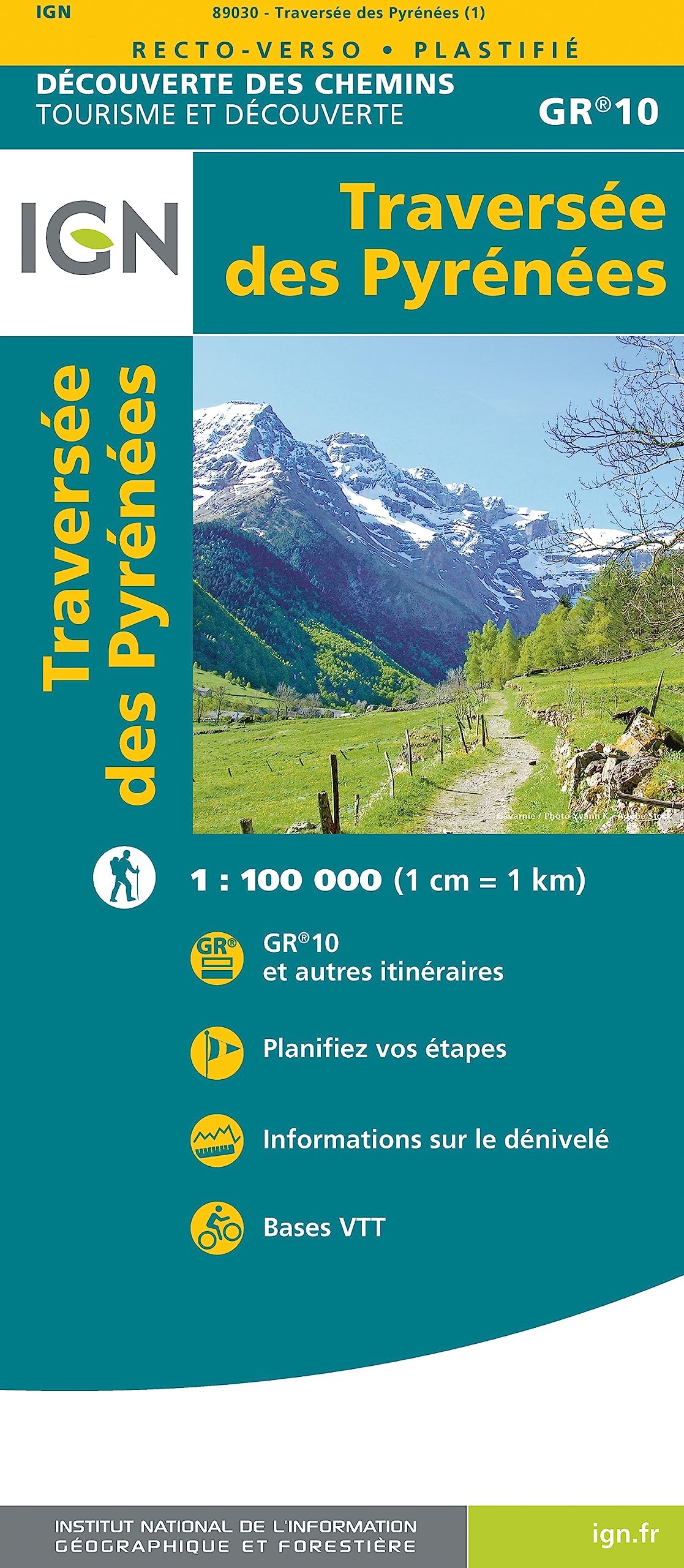 Libro: Traversee des Pyrenees 1:100k GR10 Hiking Map (DECOUVERTE DES) (French Edition)