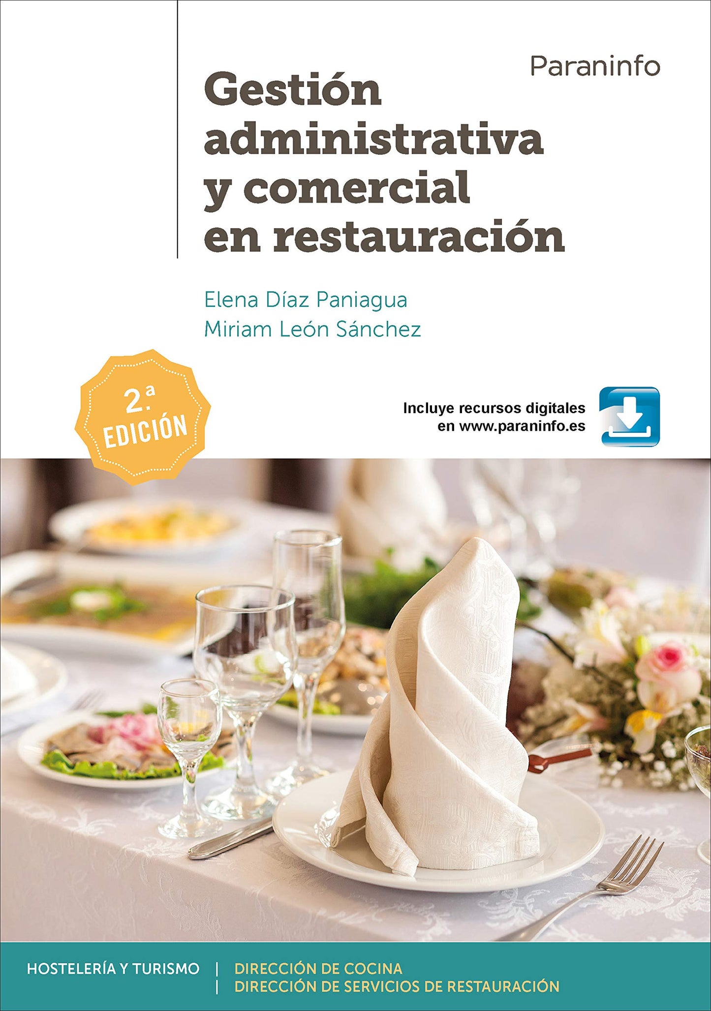 Libro: Gestión administrativa y comercial en restauración 2.ª edición (Hostelería y Turismo)